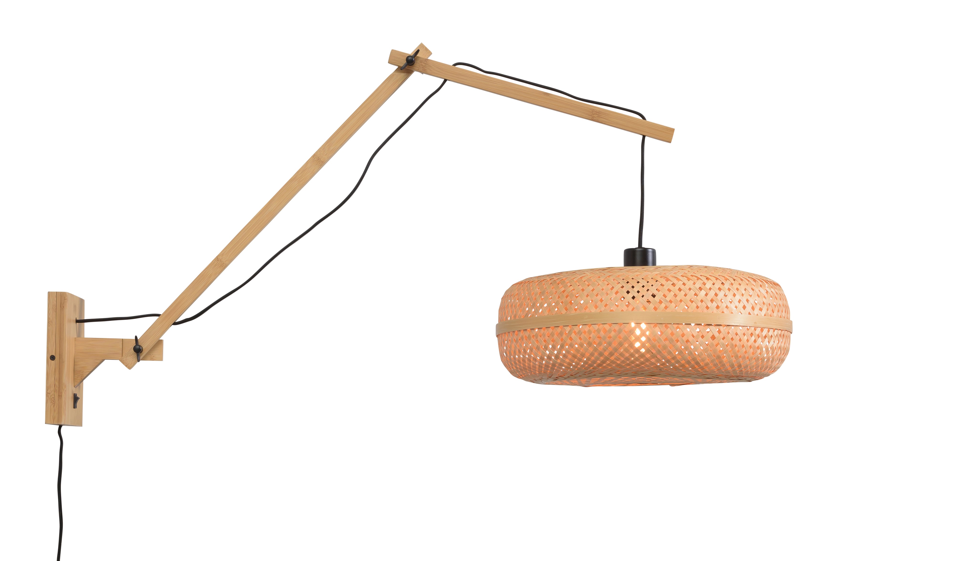 Good&Mojo Wandleuchte PALAWAN braun | 100x40x70cm