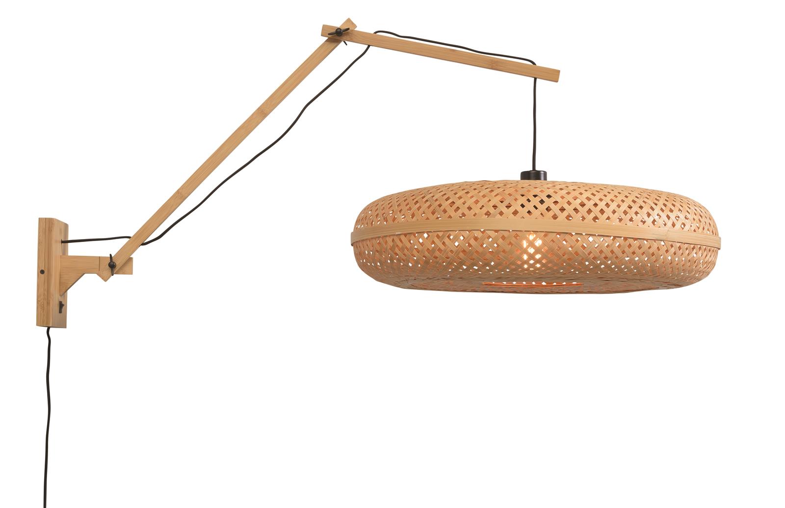 Good&Mojo Wandleuchte PALAWAN braun | 105x60x55cm