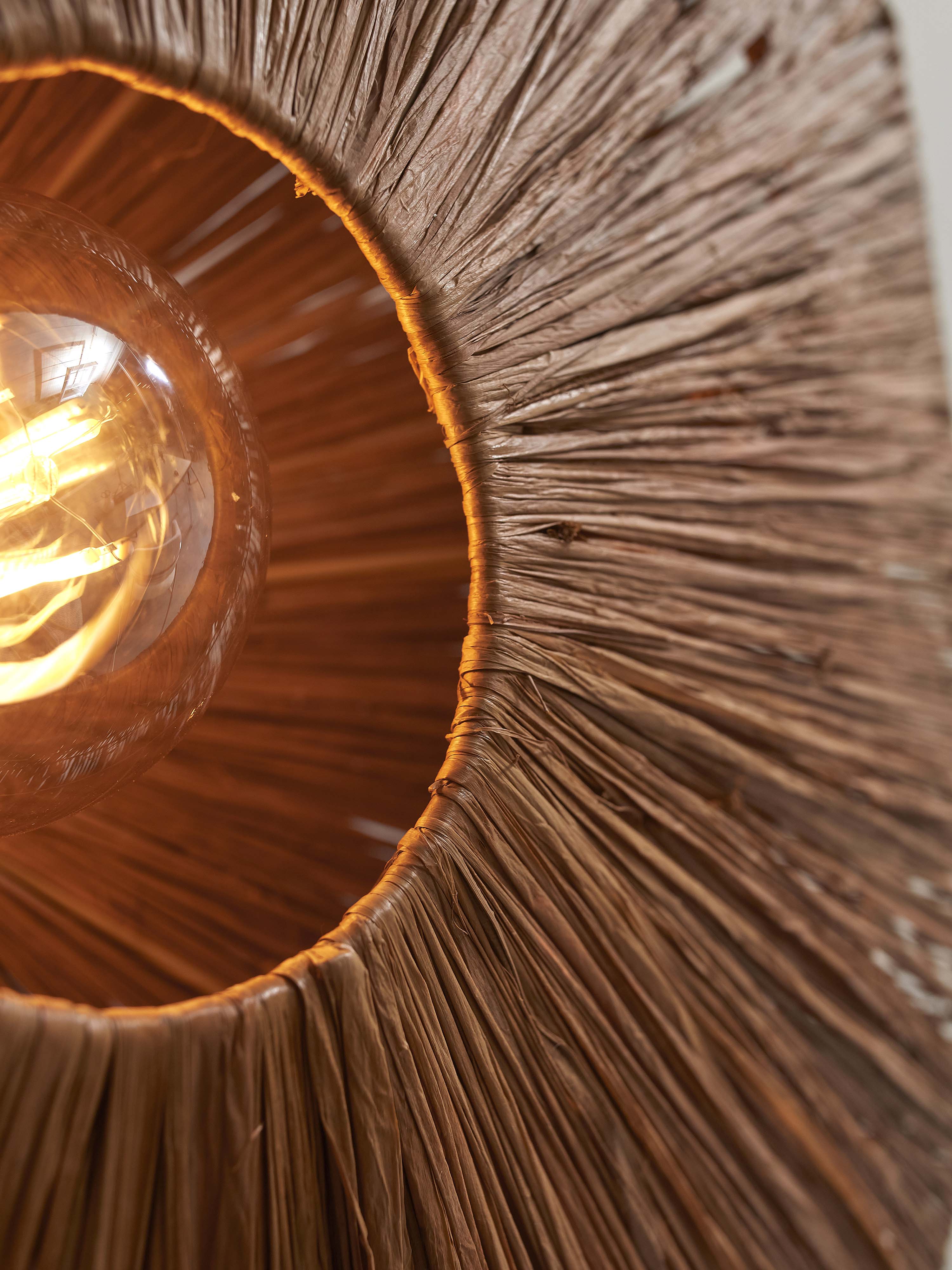Good&Mojo Deckenlampe PANAMA braun | 45x45x5cm