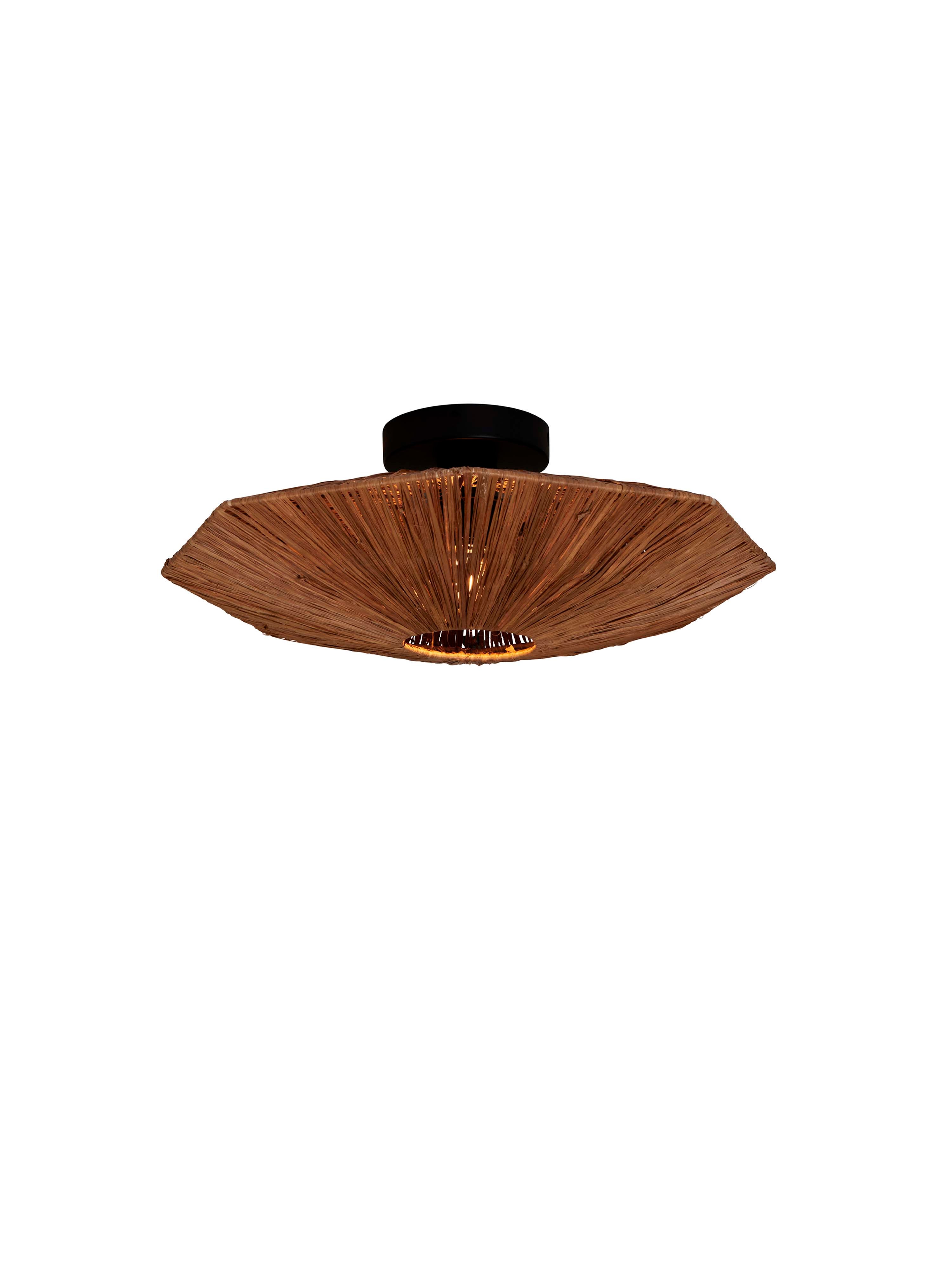 Good&Mojo Deckenlampe PANAMA braun | 45x45x5cm