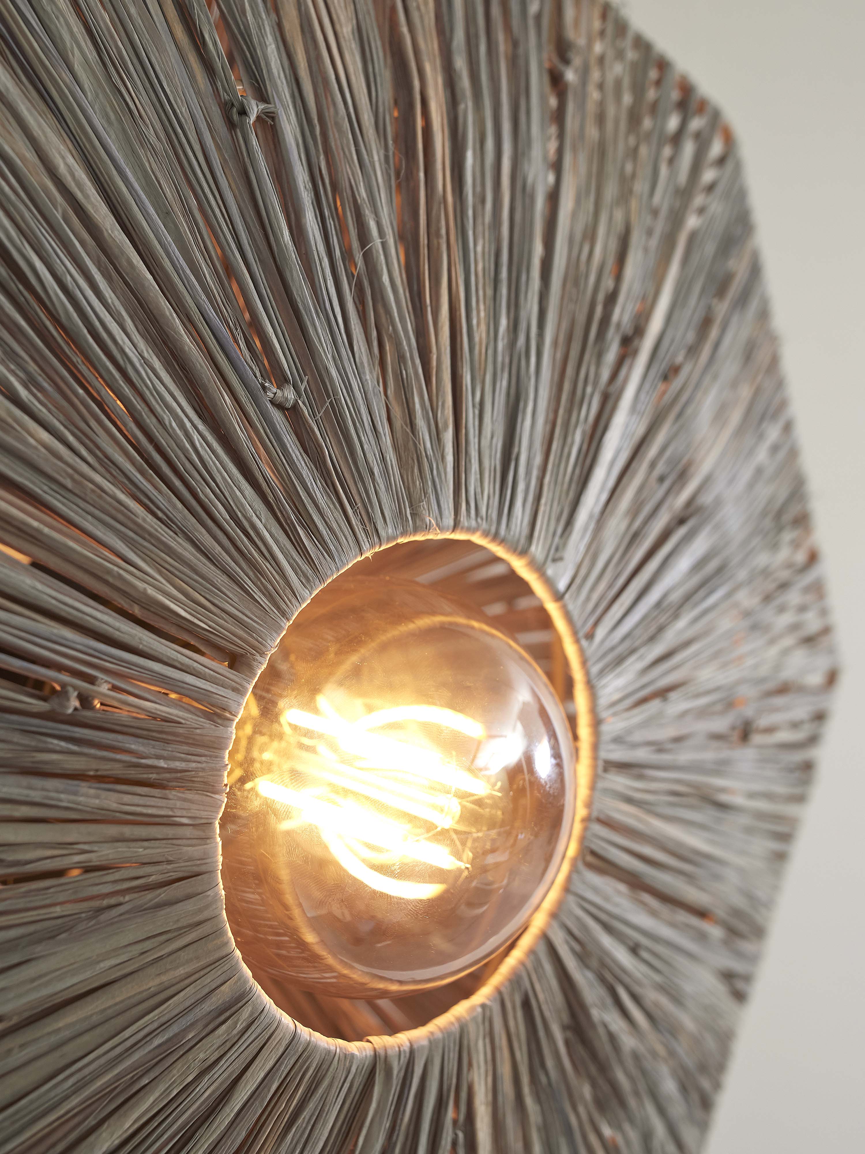 Good&Mojo Deckenlampe PANAMA grau | 45x45x5cm