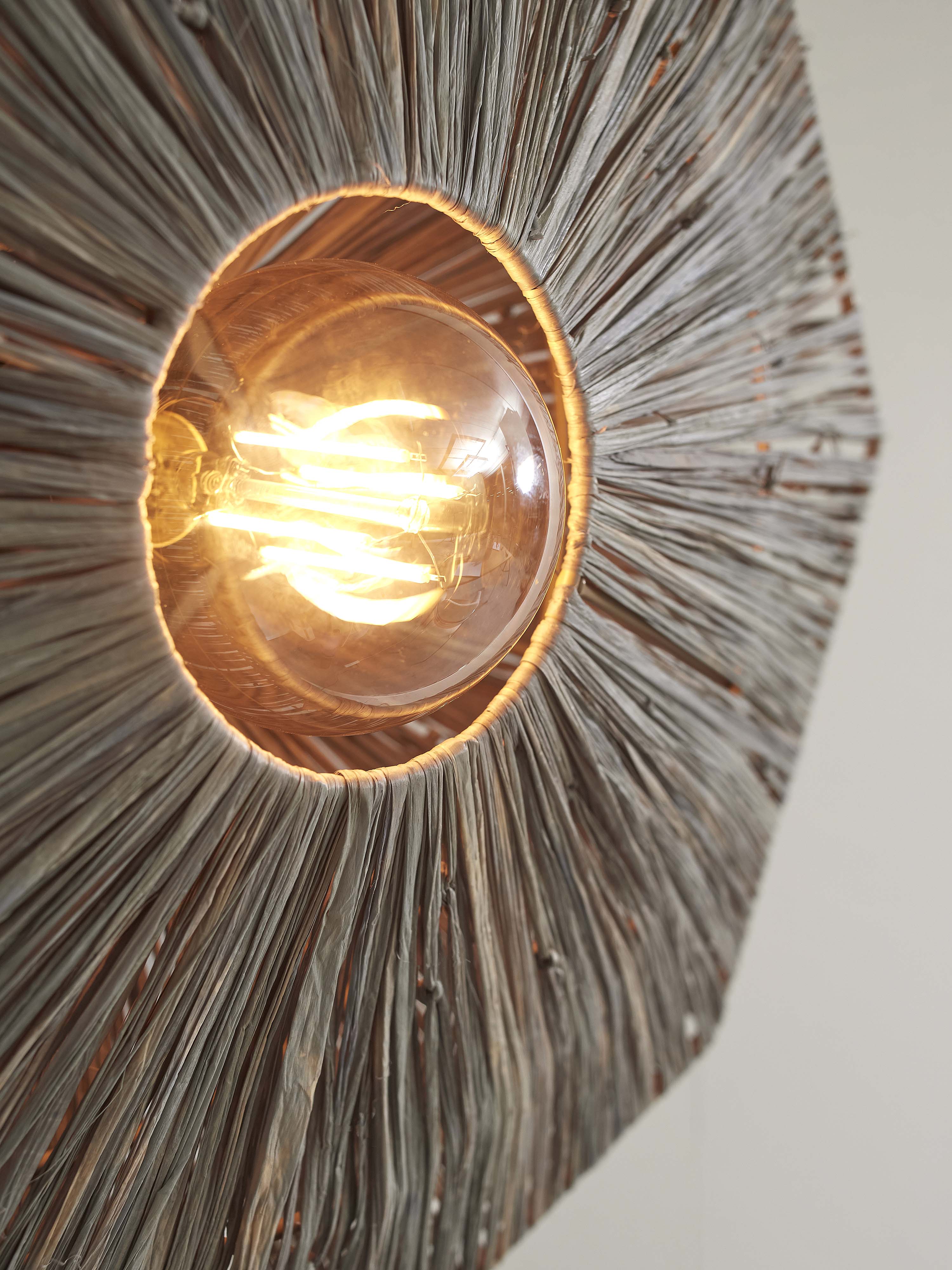 Good&Mojo Deckenlampe PANAMA grau | 45x45x5cm