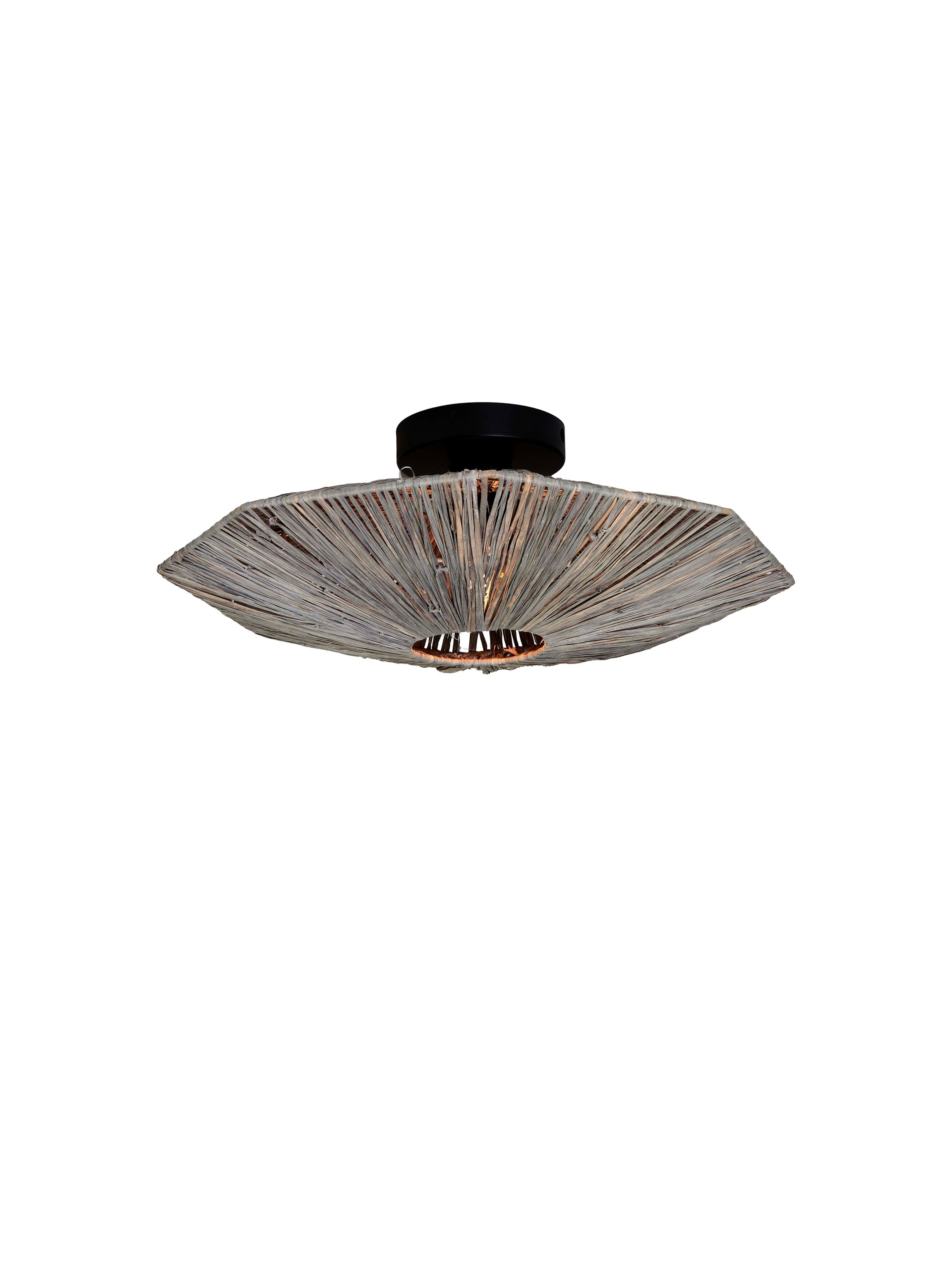Good&Mojo Deckenlampe PANAMA grau | 45x45x5cm