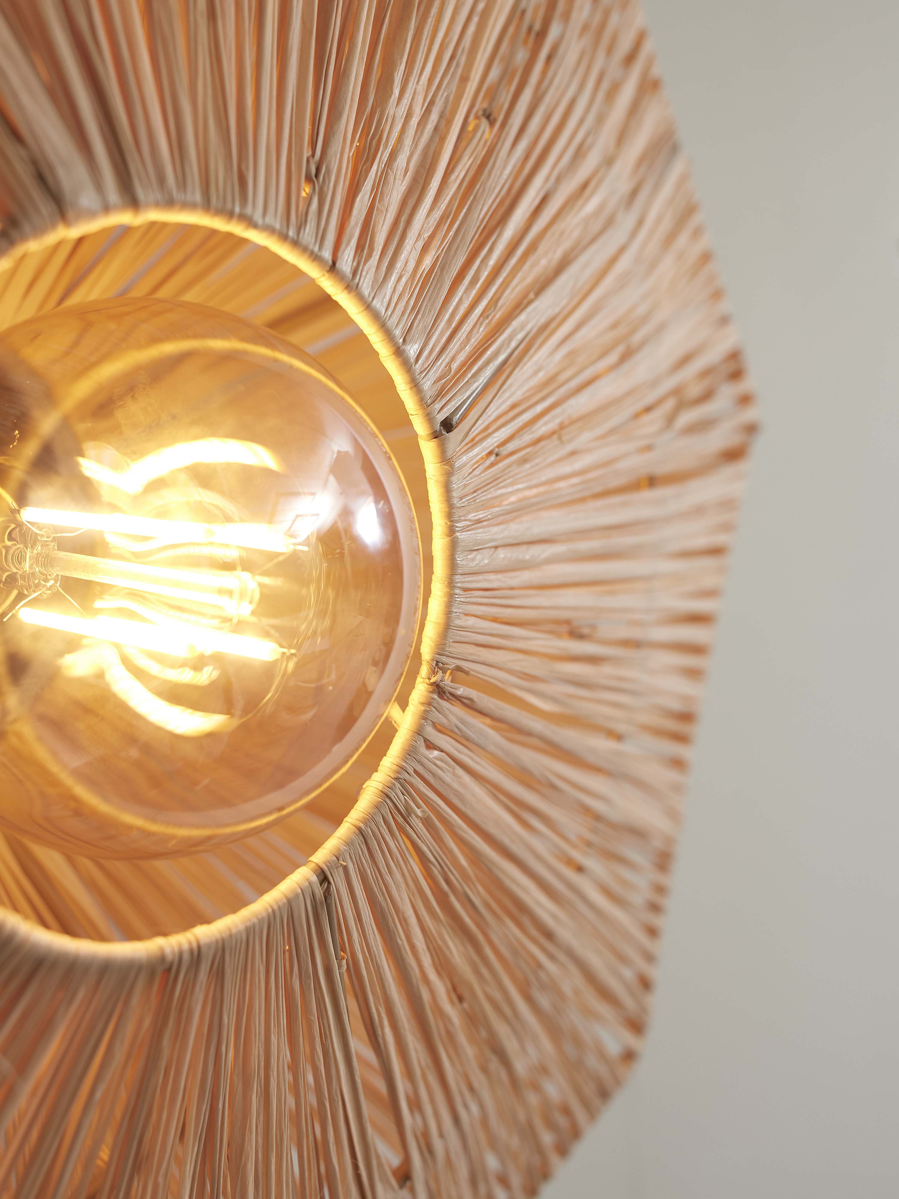 Good&Mojo Deckenlampe PANAMA gelb | 45x45x5cm