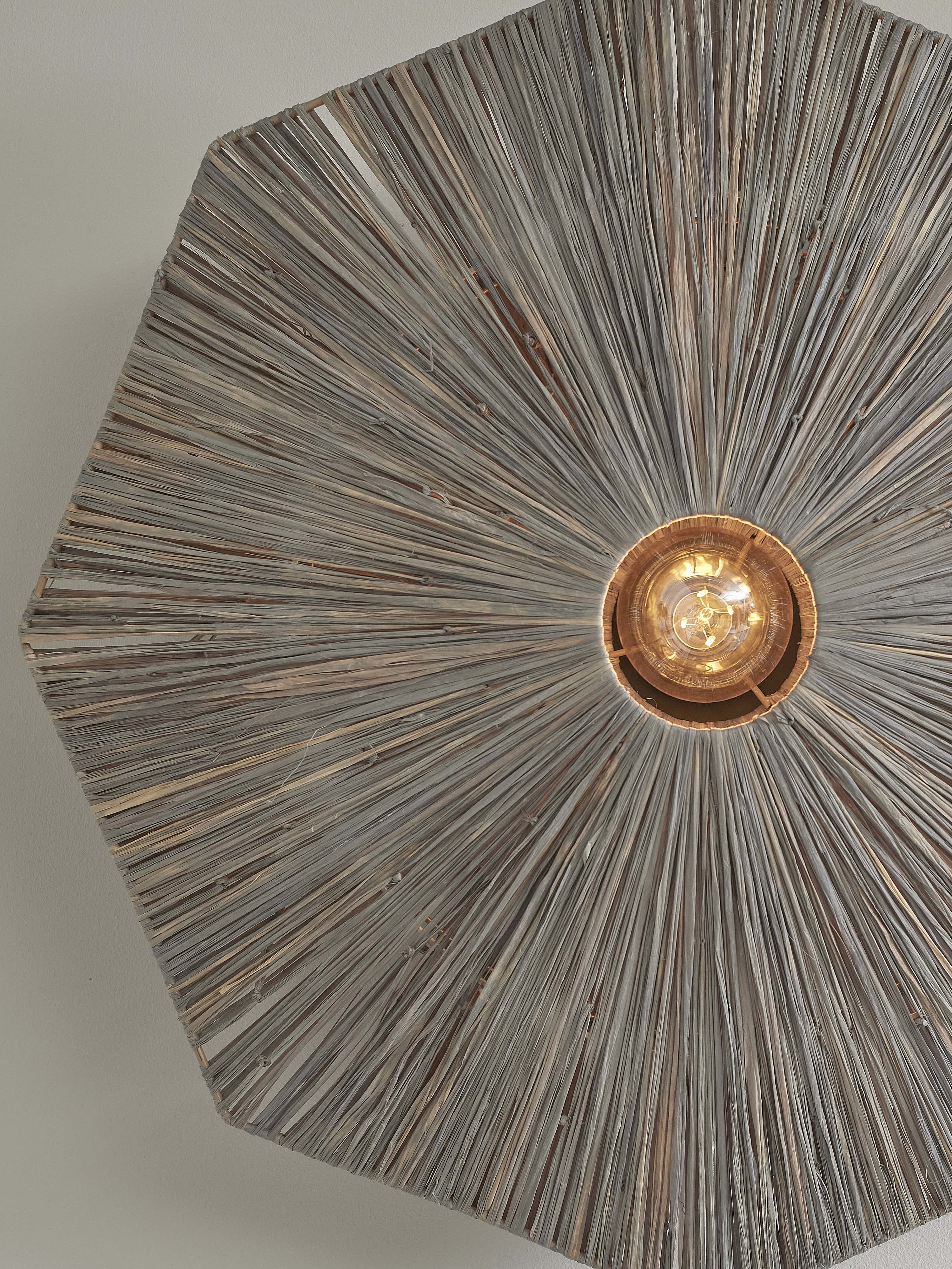 Good&Mojo Deckenlampe PANAMA grau | 65x65x7cm