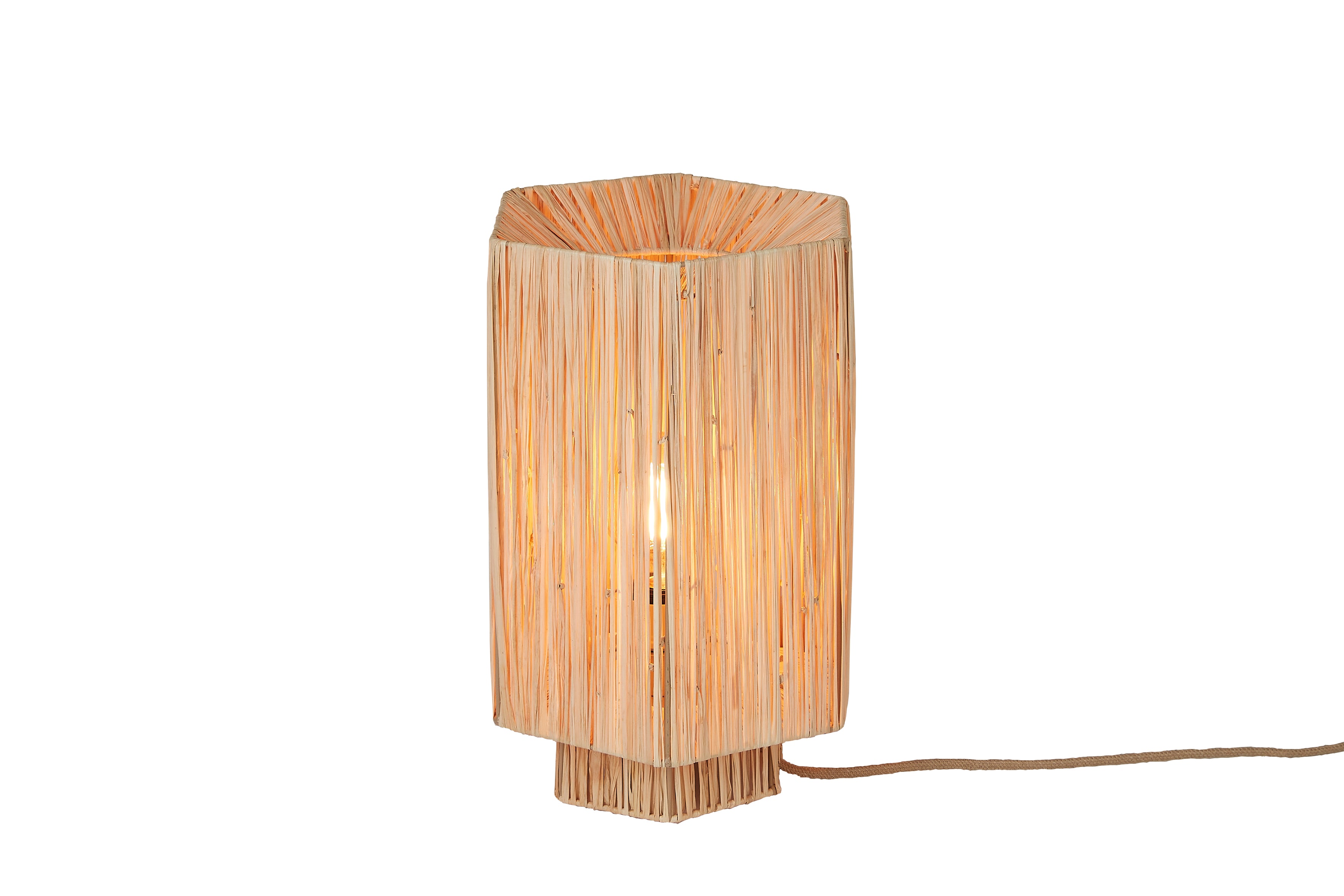 Good&Mojo Tischlampe PANAMA natur | 36x24x36cm