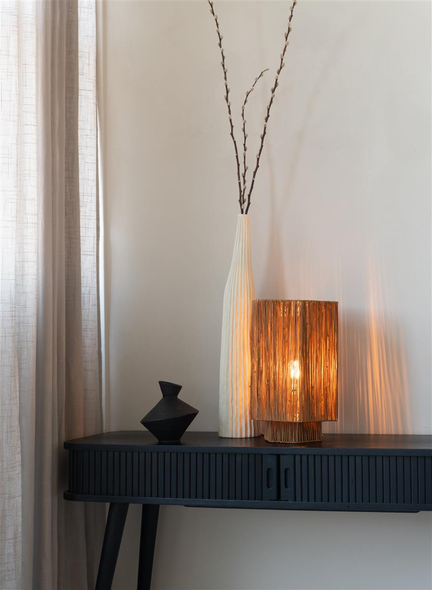 Good&Mojo Tischlampe PANAMA braun | 36x24x36cm