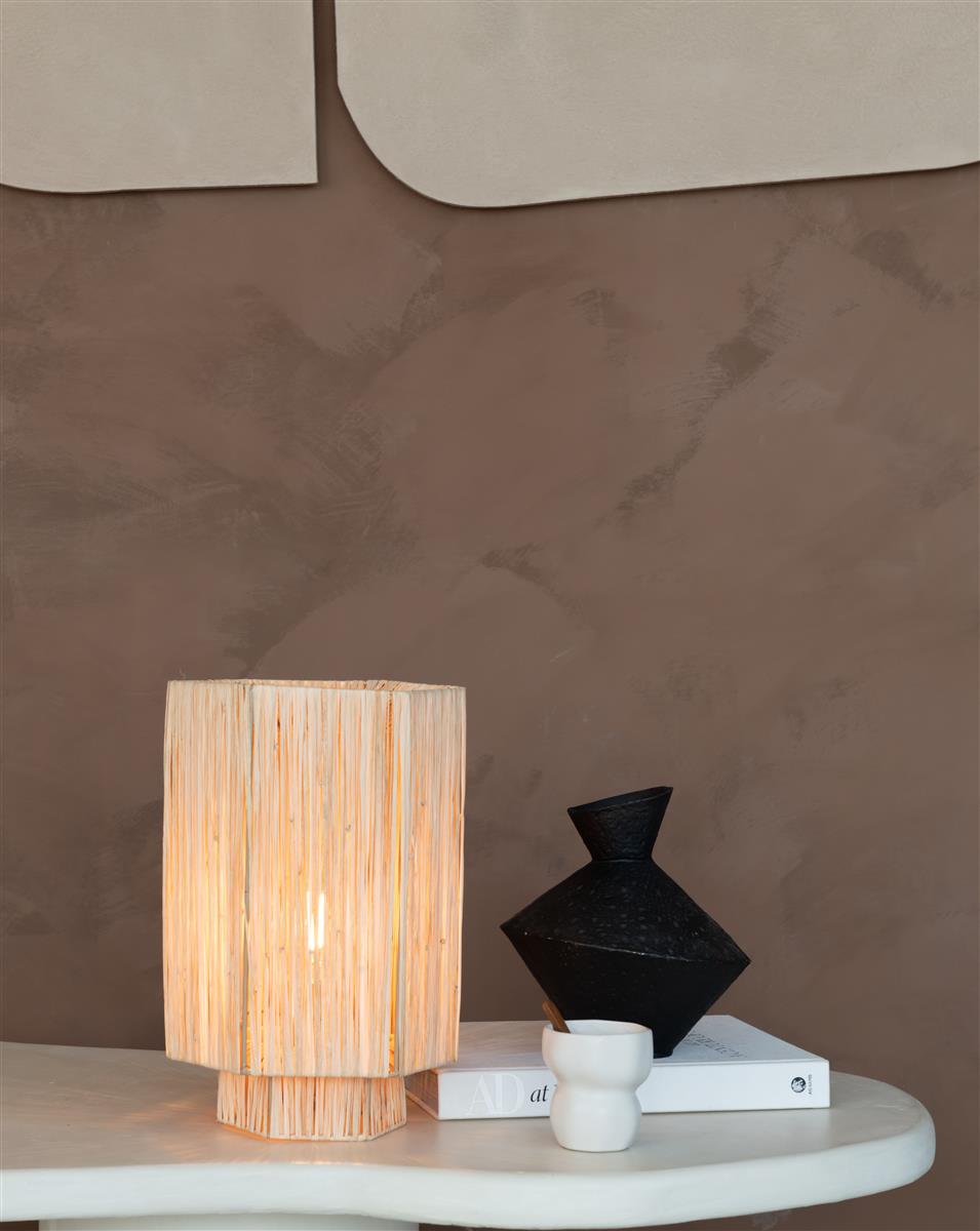 Good&Mojo Tischlampe PANAMA natur | 36x24x36cm