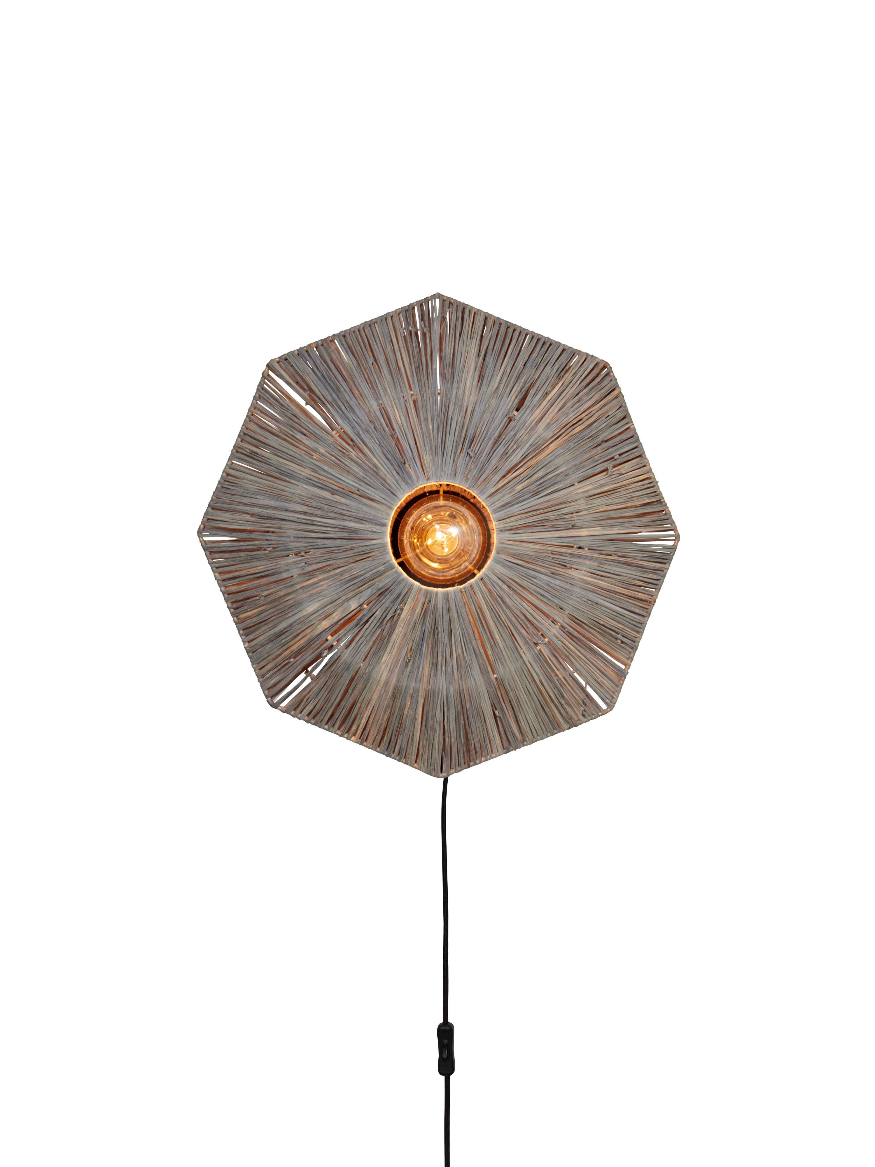 Good&Mojo Wandleuchte PANAMA grau | 45x7x45cm