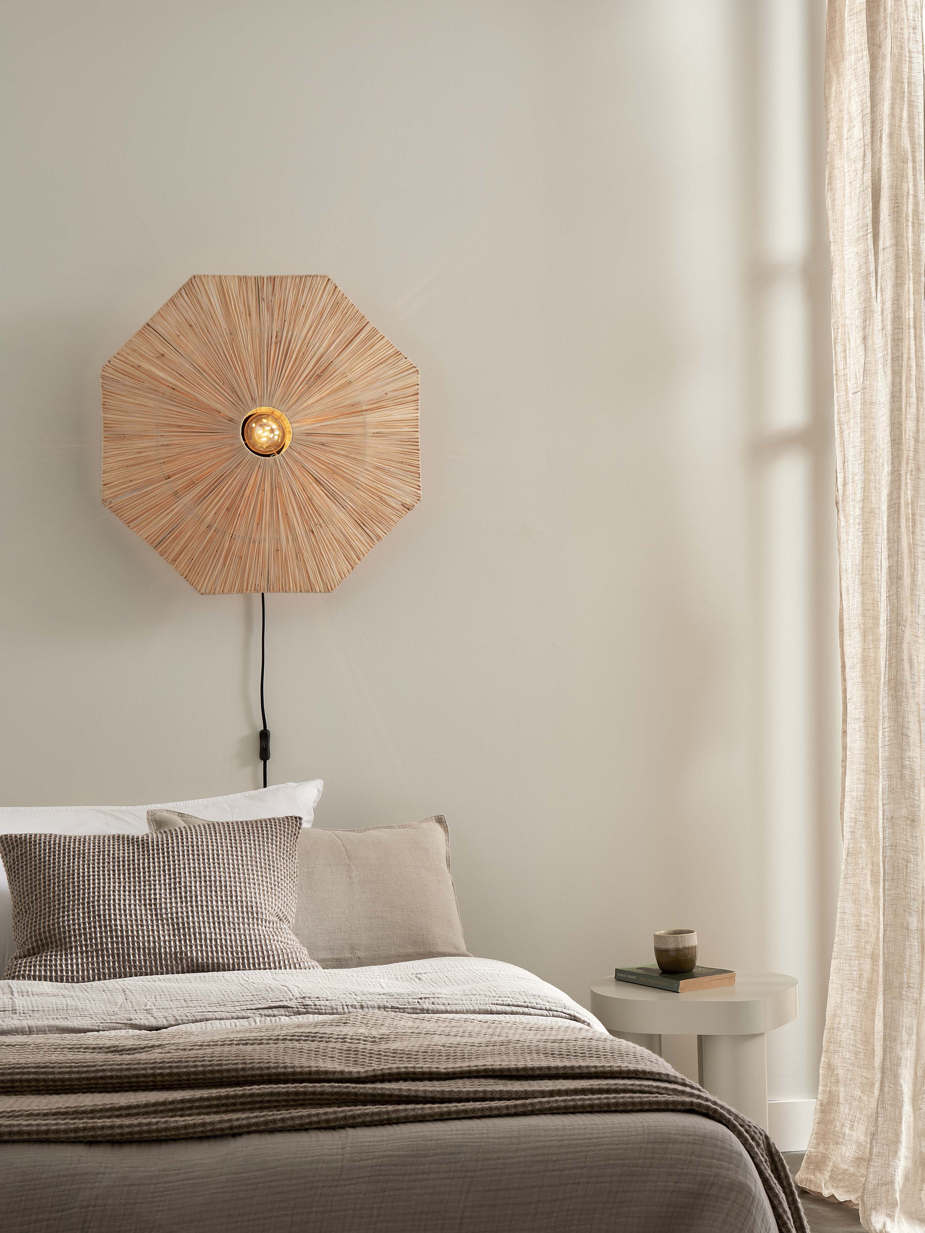 Good&Mojo Wandleuchte PANAMA gelb | 65x7x65cm