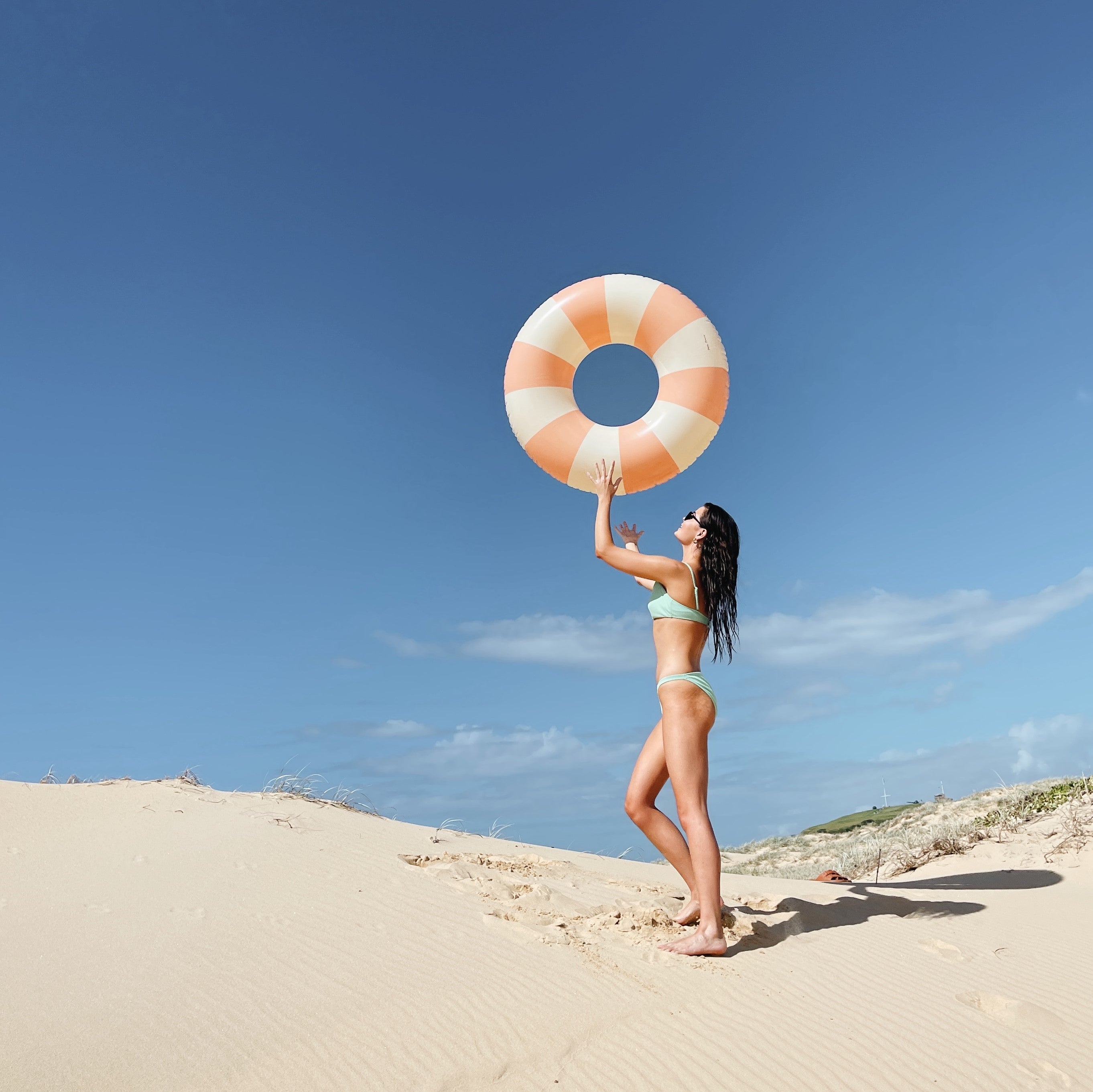 Petites Pommes Schwimmring ANNA Peach Daisy | Ø 60cm