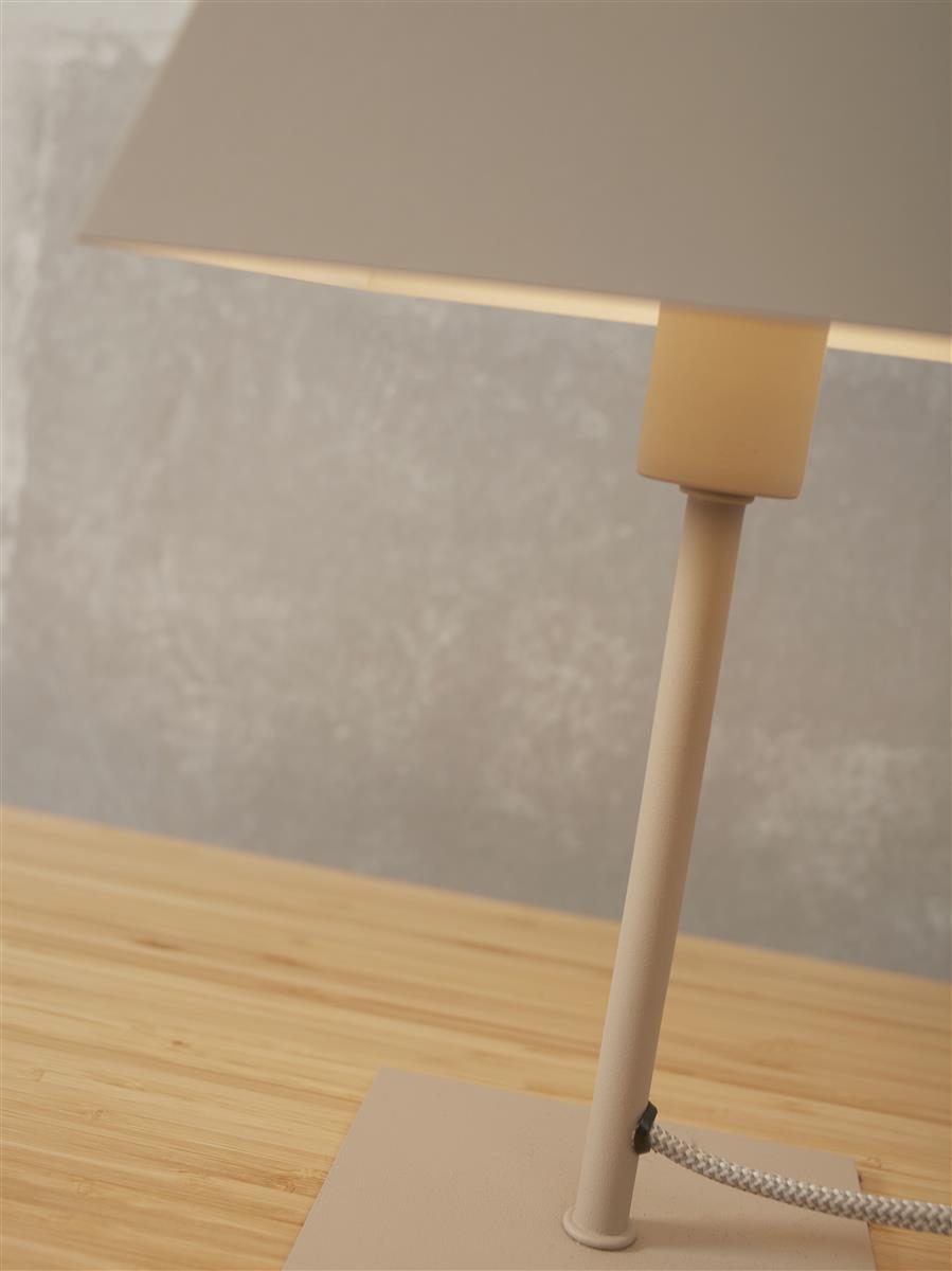 It's about RoMi Tischlampe PERTH grau | 20x20x31cm