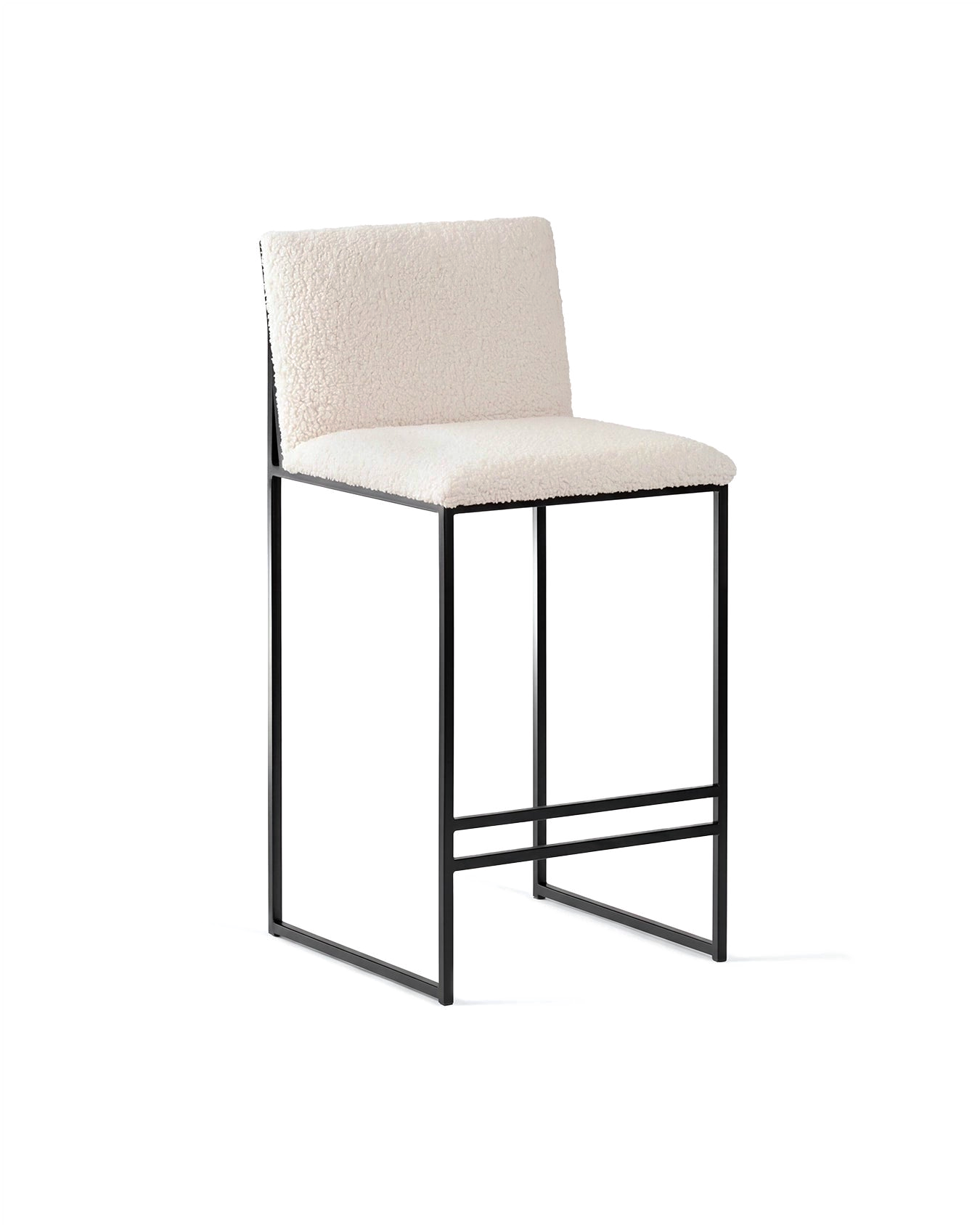 by Crea® Barhocker PHILIP Bouclé Ivory