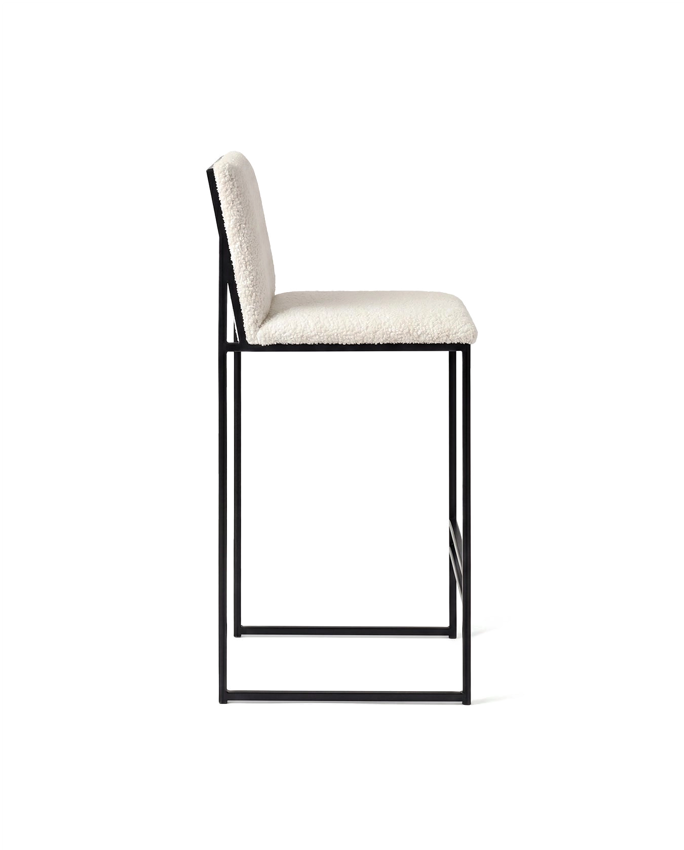 by Crea® Barhocker PHILIP Bouclé Ivory