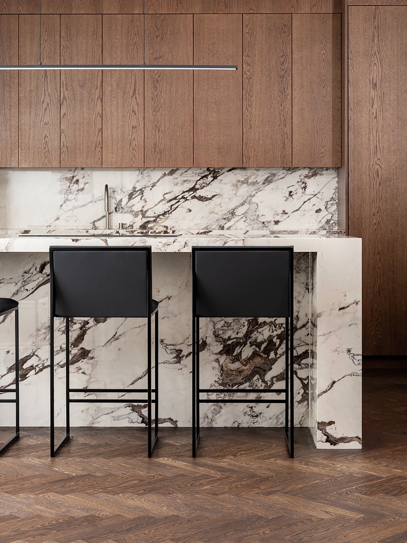 by Crea® Barhocker PHILIP Leder Jade Black