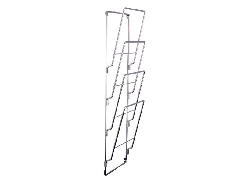 Present Time Magazinregal WIRE chrom | 19x60 cm - Sir Henrys
