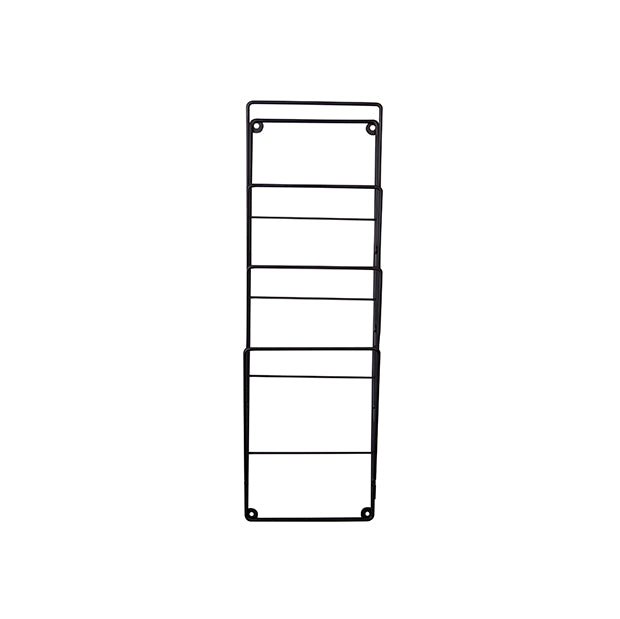 Present time Magazinregal WIRE schwarz | 19x60 cm - Sir Henrys