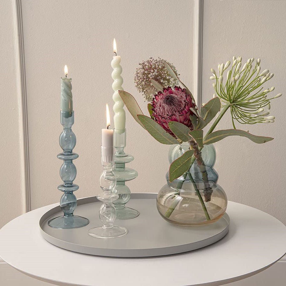 Present time Tablett TRAY hellgrau | Ø 40x1,5 cm - Sir Henrys