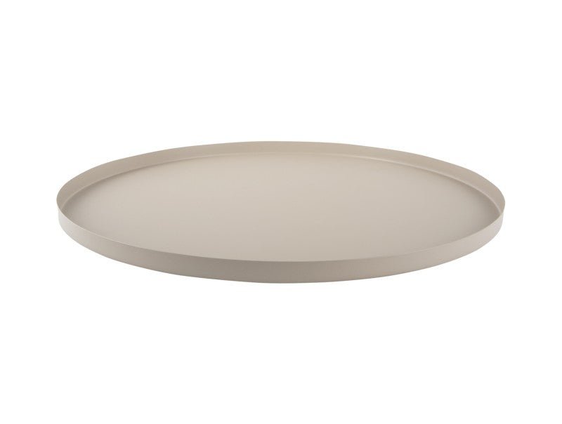 Present time Tablett TRAY hellgrau | Ø 40x1,5 cm - Sir Henrys