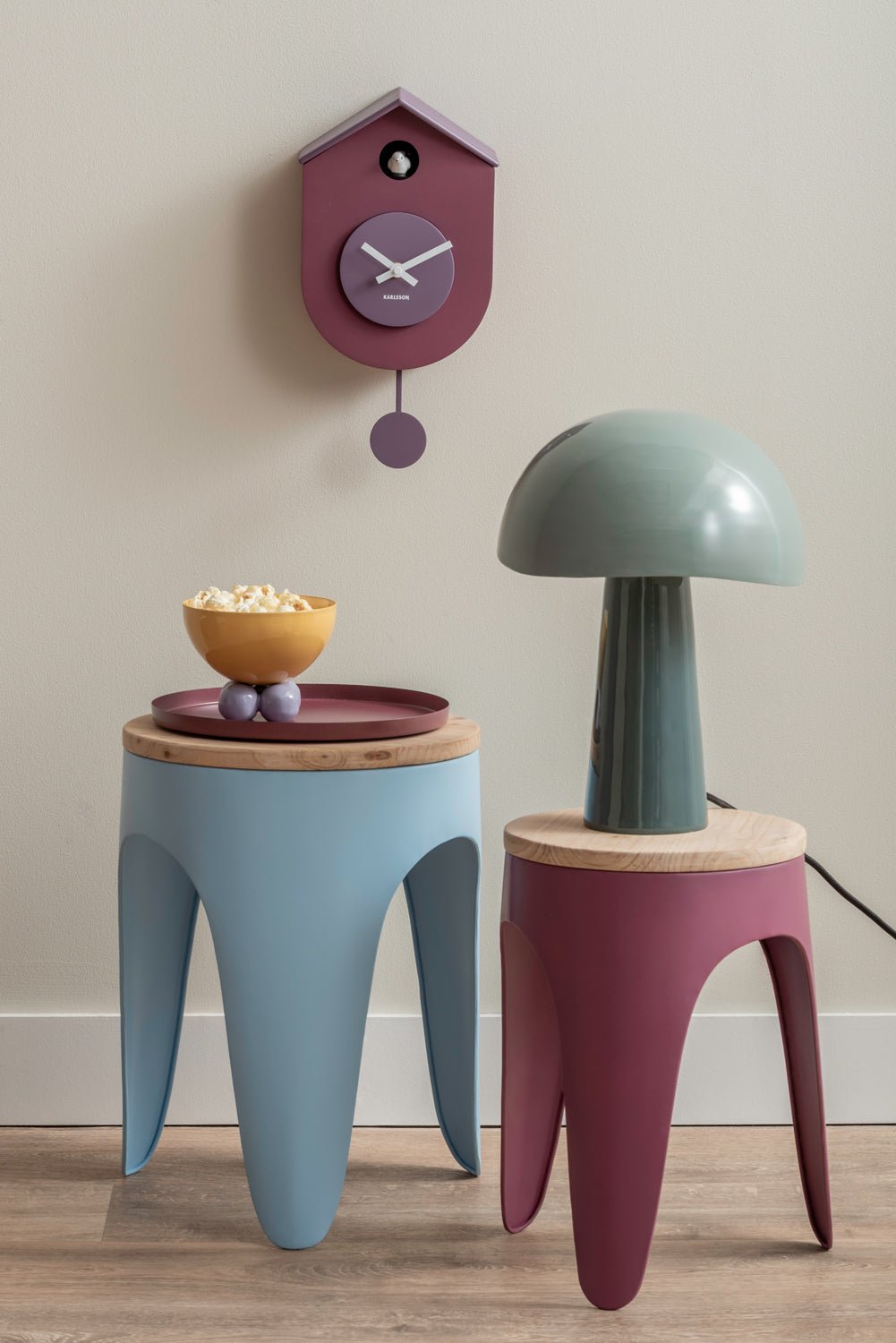 Present time Tablett TRAY S dark mauve | Ø25cm - Sir Henrys