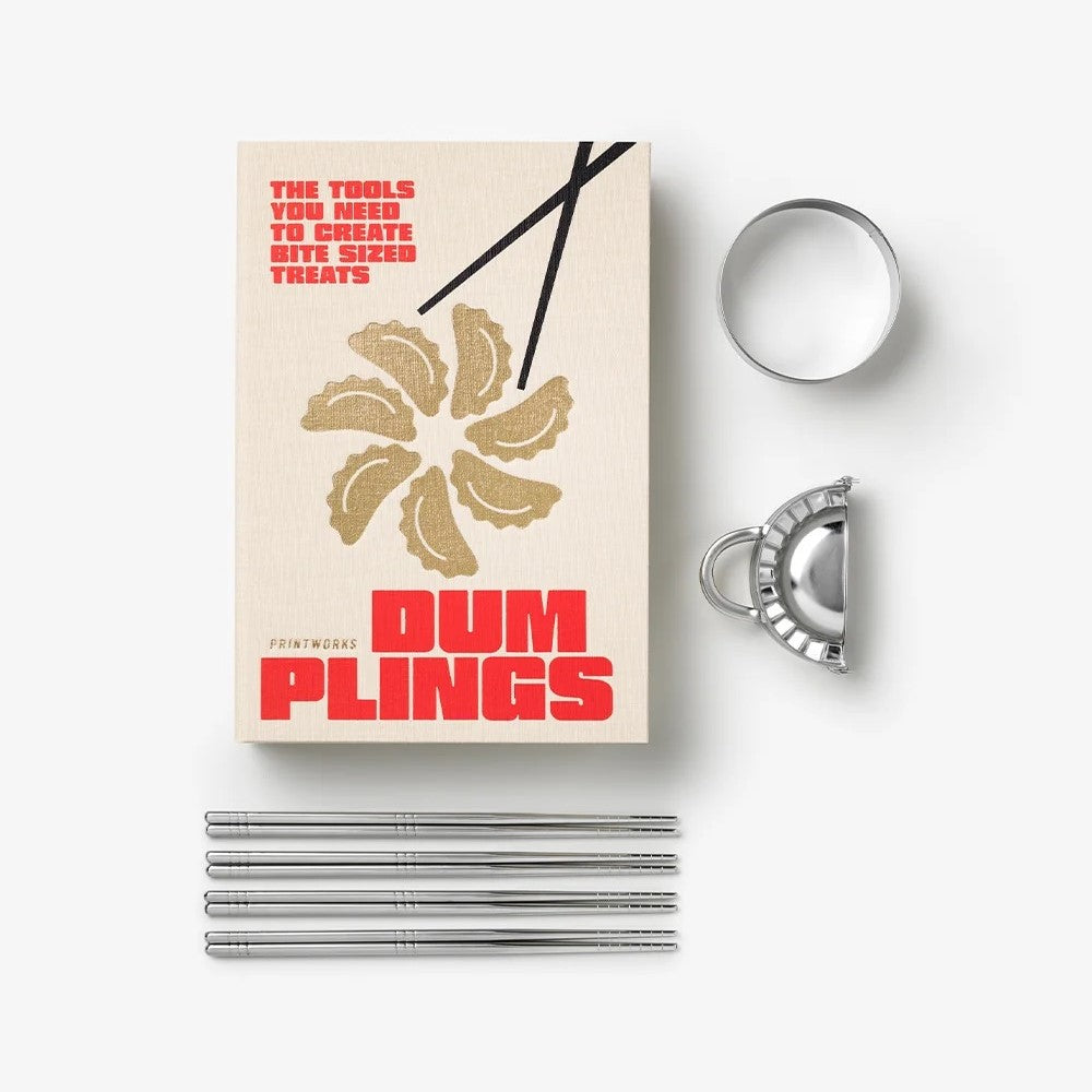 PRINTWORKS Küchenutensilien THE ESSENTIALS - DUMPLING TOOLS beige | 28x19x6cm