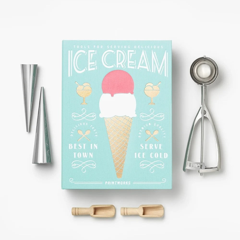 PRINTWORKS Küchenutensilien THE ESSENTIALS - ICE CREAM TOOLS mint | 25,6x19x3,5cm