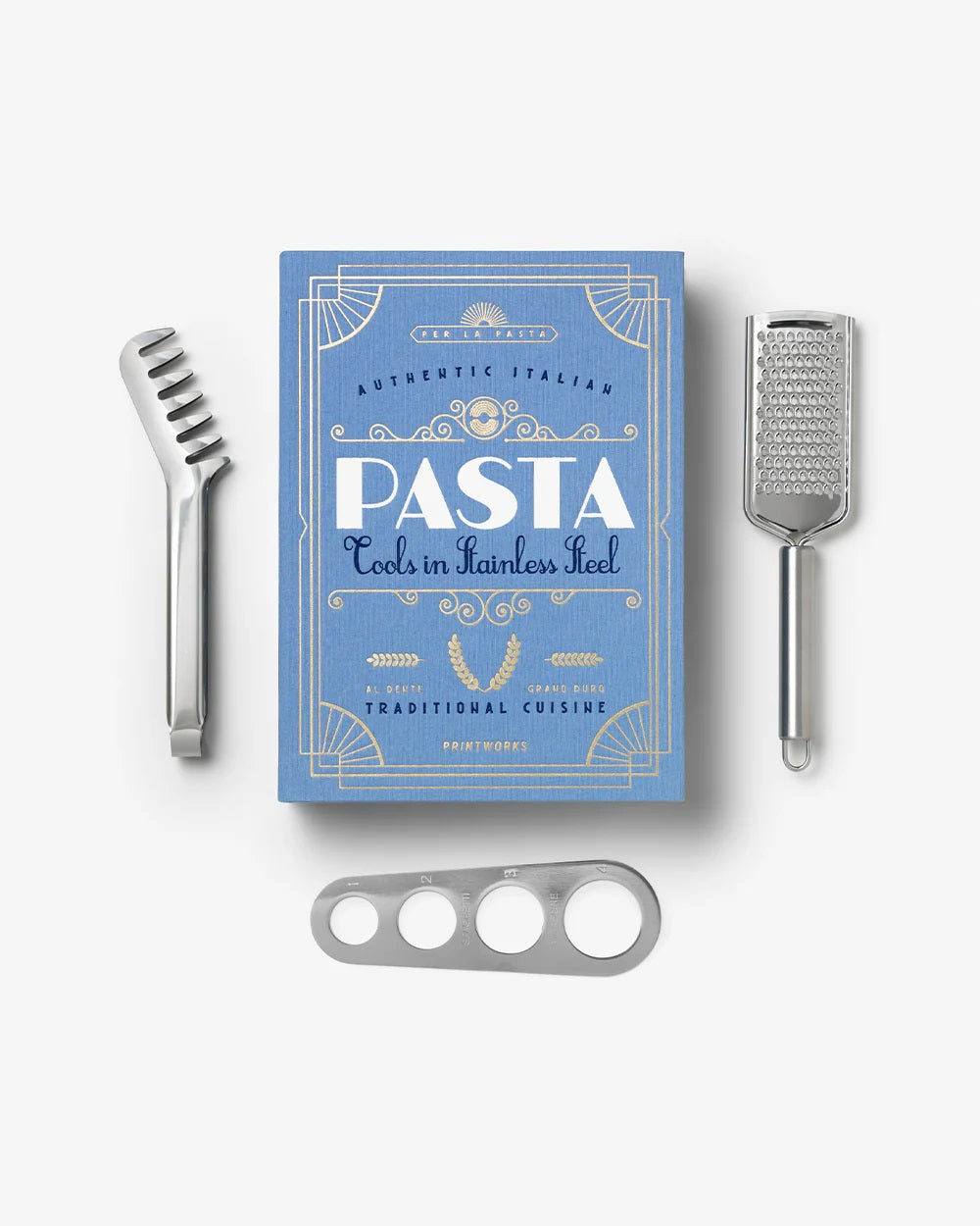 PRINTWORKS Küchenutensilien THE ESSENTIALS - PASTA TOOLS hellblau | 27,5x20,2x5,3cm