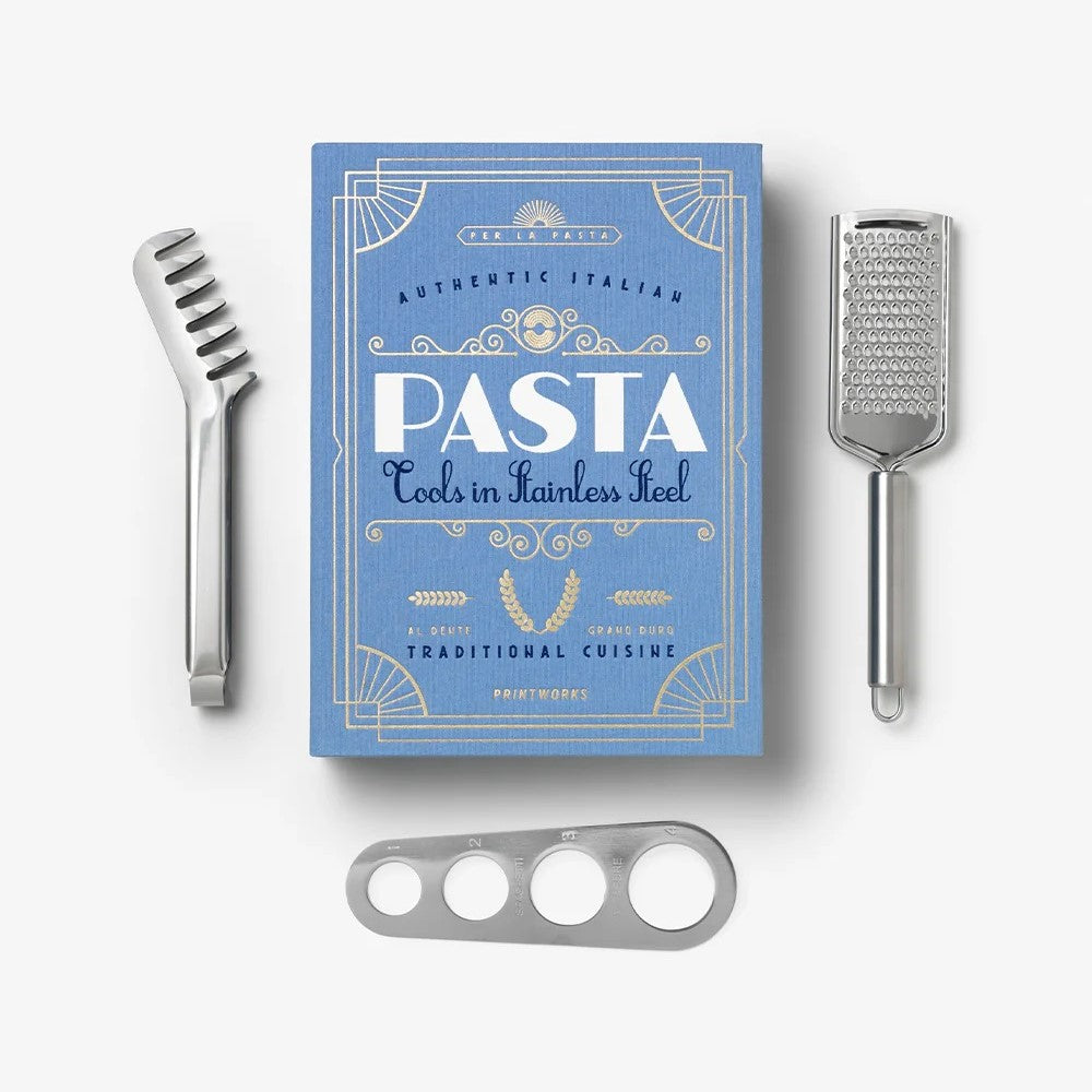 PRINTWORKS Küchenutensilien THE ESSENTIALS - PASTA TOOLS hellblau | 27,5x20,2x5,3cm