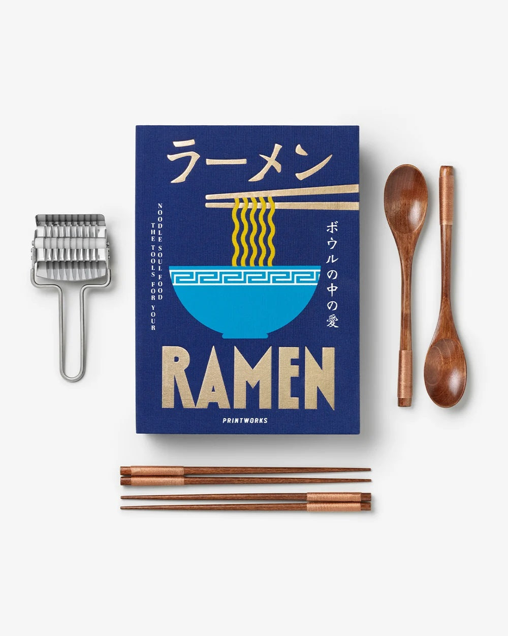 PRINTWORKS Küchenutensilien THE ESSENTIALS - RAMEN TOOLS blau | 28x20x4,5cm
