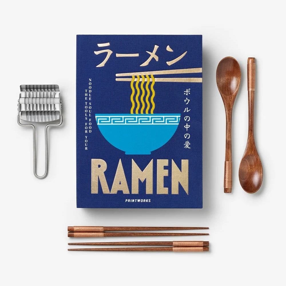 PRINTWORKS Küchenutensilien THE ESSENTIALS - RAMEN TOOLS blau | 28x20x4,5cm