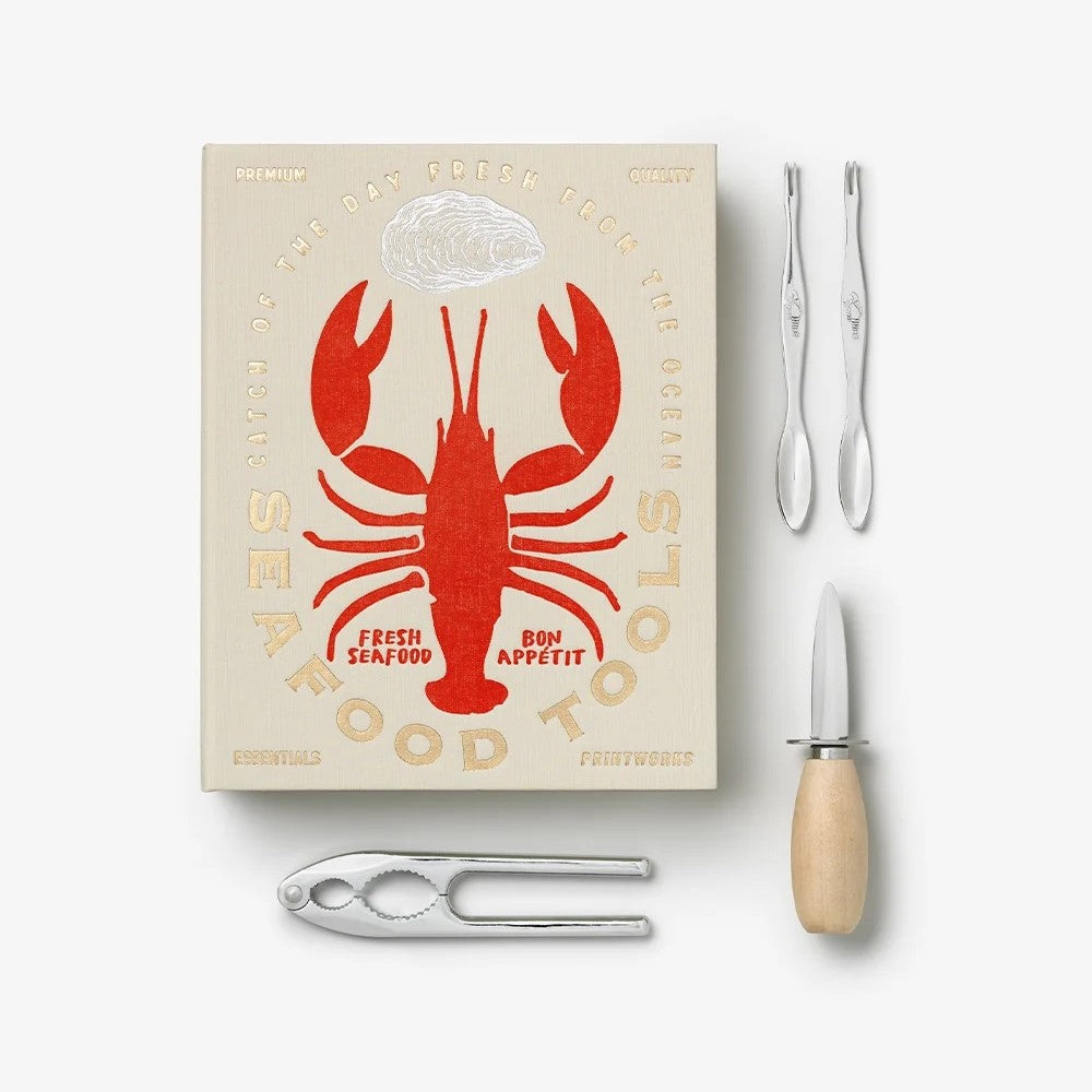PRINTWORKS Küchenutensilien THE ESSENTIALS - SEAFOOD TOOLS | 25x20x5cm
