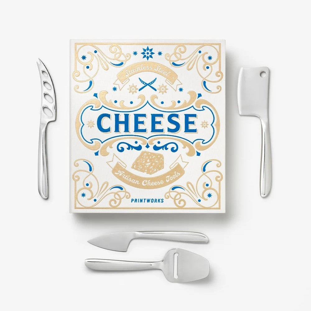PRINTWORKS Küchenutensilien THE ESSENTIALS - CHEESE TOOLS LARGE creme | 26,8x24x5,3cm