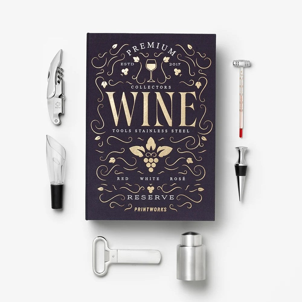 PRINTWORKS Küchenutensilien THE ESSENTIALS - WINE TOOLS LARGE bordo | 29,5x20x6,4cm