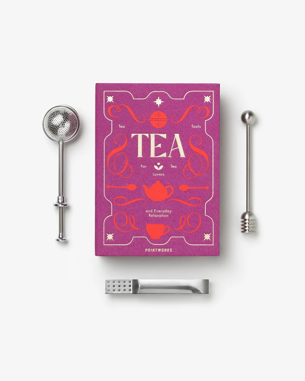 PRINTWORKS Küchenutensilien THE ESSENTIALS - TEA TOOLS - pink | 22x16x6cm