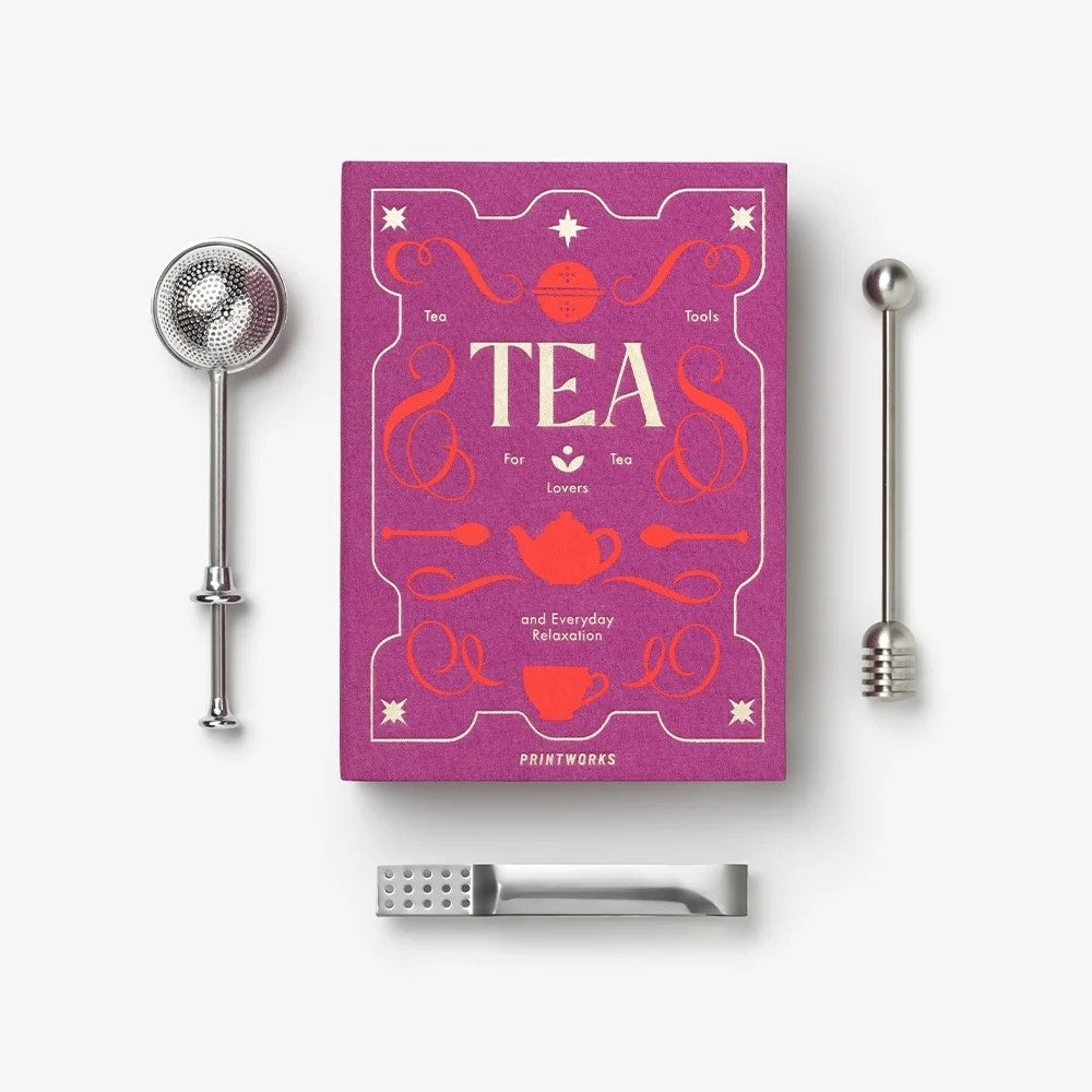 PRINTWORKS Küchenutensilien THE ESSENTIALS - TEA TOOLS - pink | 22x16x6cm