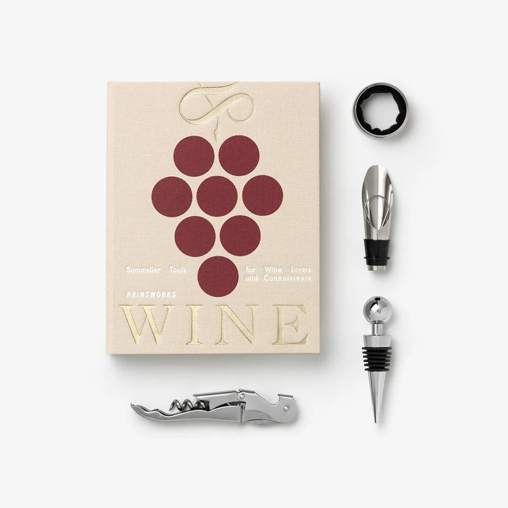 PRINTWORKS Küchenutensilien THE ESSENTIALS -  WINE TOOLS beige | 15x3,5x19cm