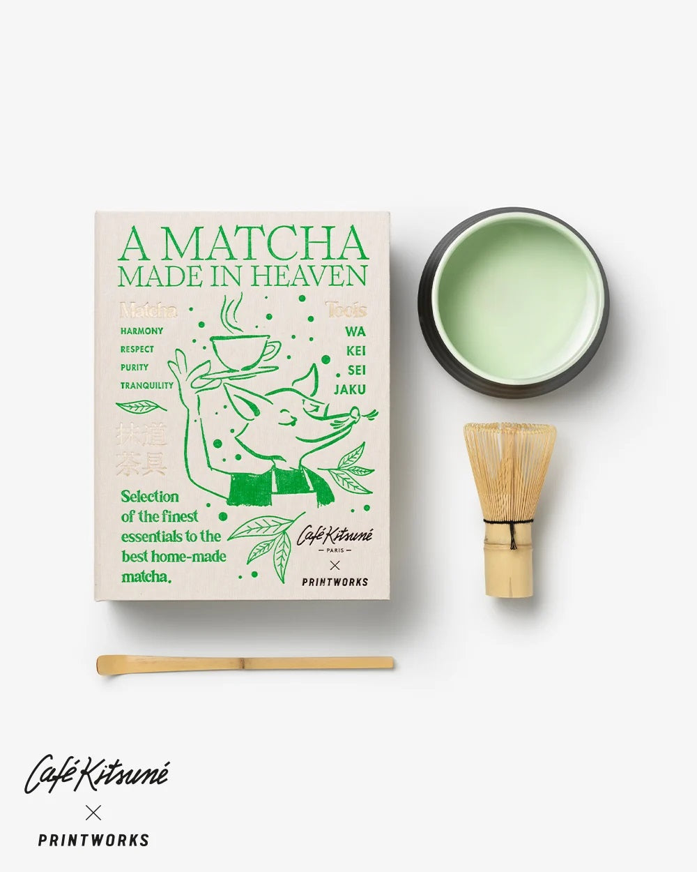 PRINTWORKS Küchenutensilien MATCHA TOOLS Matcha Tools - Cafe Kitsuné x Printworks beige | 23,3x17,8x7,8cm