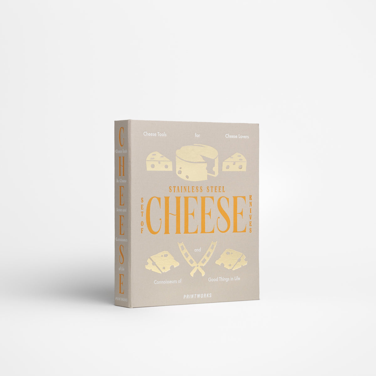 PRINTWORKS Küchenuntensilien THE ESSENTIALS - CHEESE TOOLS beige | 22x18,8x4cm
