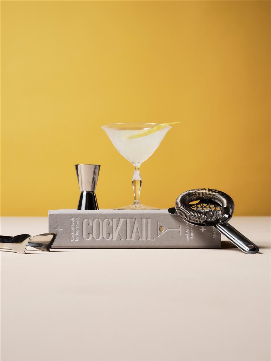 PRINTWORKS Küchenutensilien THE ESSENTIALS - COCKTAIL TOOLS hellgrau | 25,4x17,7x4cm