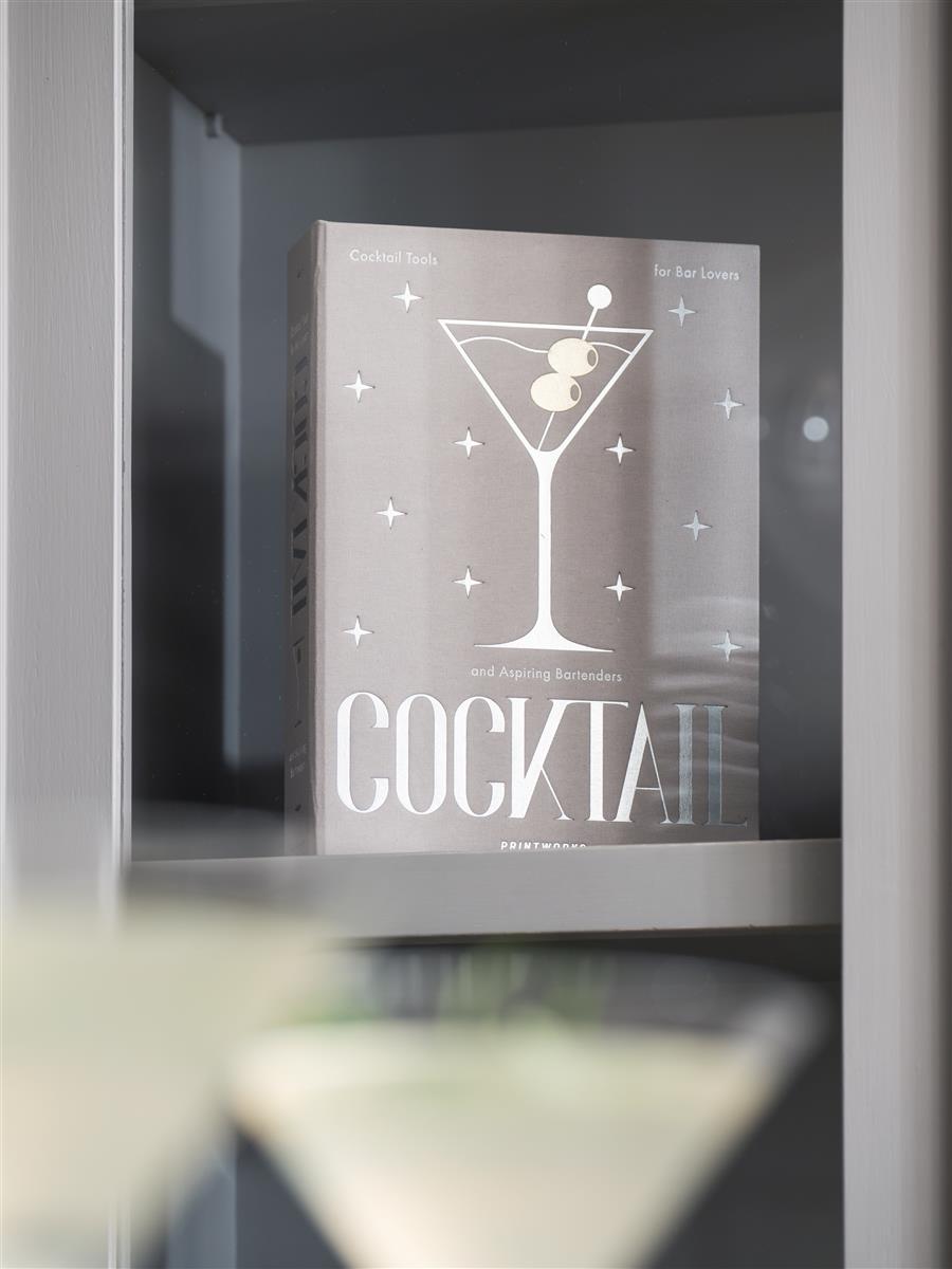 PRINTWORKS Küchenutensilien THE ESSENTIALS - COCKTAIL TOOLS hellgrau | 25,4x17,7x4cm