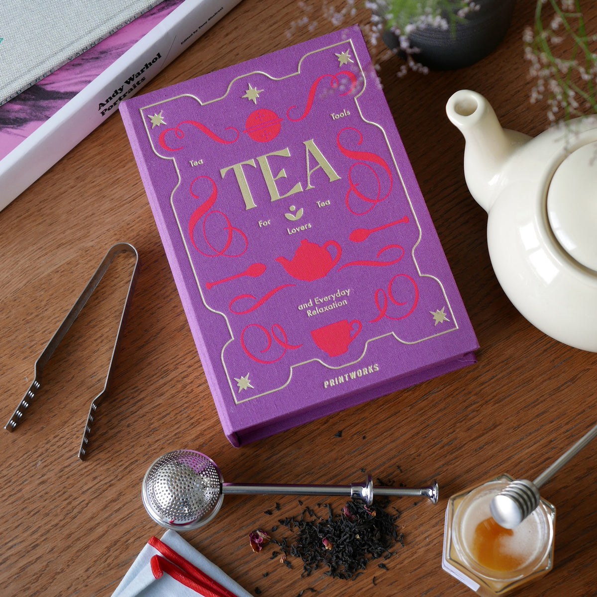 PRINTWORKS Küchenutensilien THE ESSENTIALS - TEA TOOLS - pink | 22x16x6cm