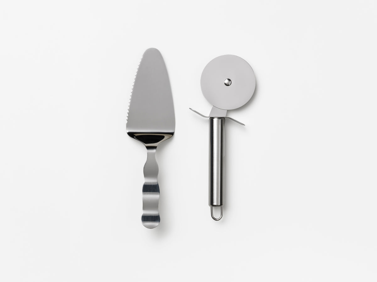 PRINTWORKS Küchenutensiliem THE ESSENTIALS - PIZZA TOOLS weiß | 26,5x19,7x4,7cm