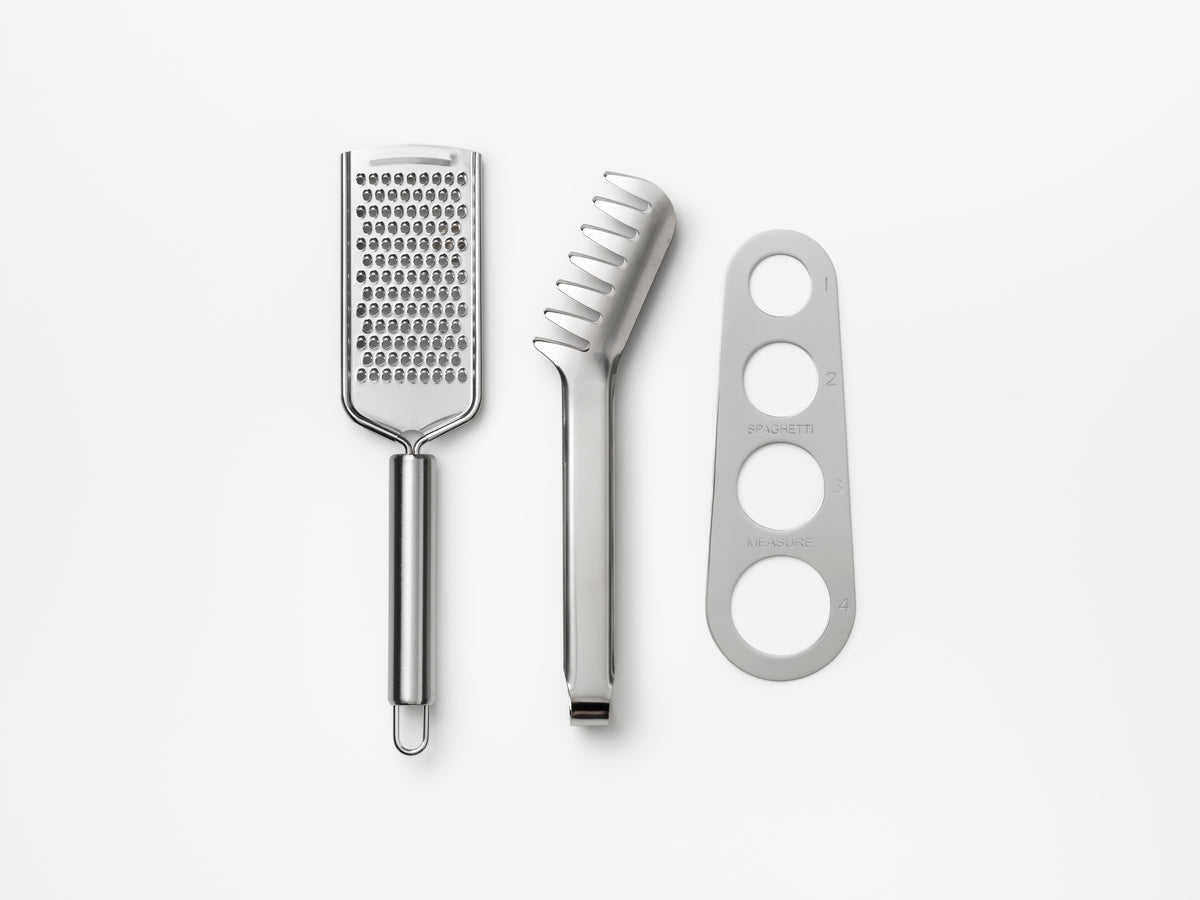 PRINTWORKS Küchenutensilien THE ESSENTIALS - PASTA TOOLS hellblau | 27,5x20,2x5,3cm