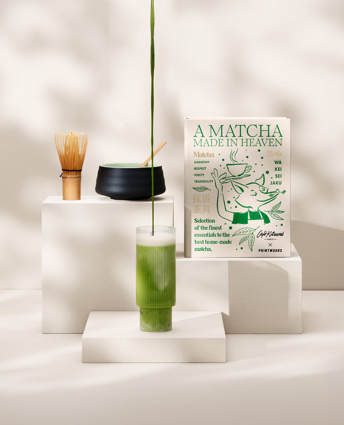 PRINTWORKS Küchenutensilien MATCHA TOOLS Matcha Tools - Cafe Kitsuné x Printworks beige | 23,3x17,8x7,8cm