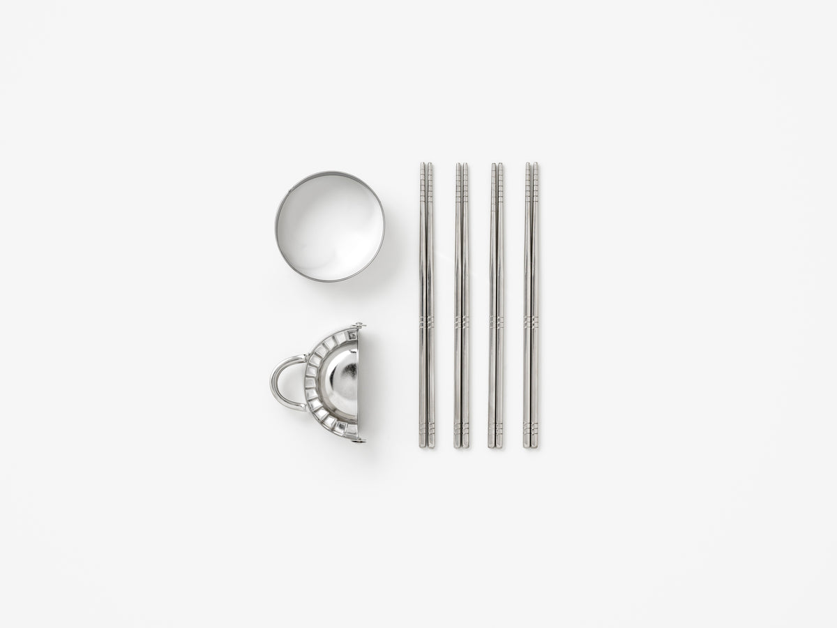 PRINTWORKS Küchenutensilien THE ESSENTIALS - DUMPLING TOOLS beige | 28x19x6cm