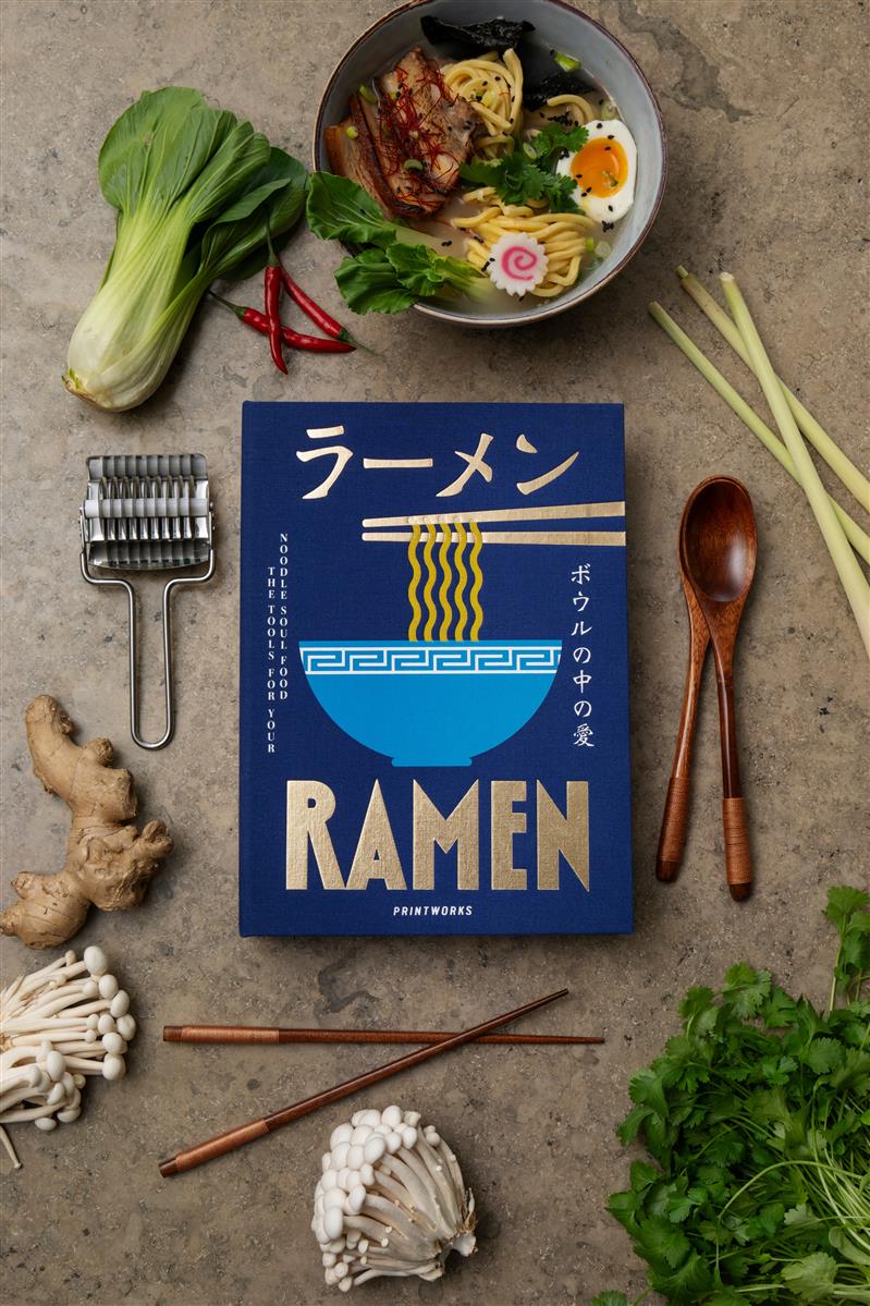 PRINTWORKS Küchenutensilien THE ESSENTIALS - RAMEN TOOLS blau | 28x20x4,5cm