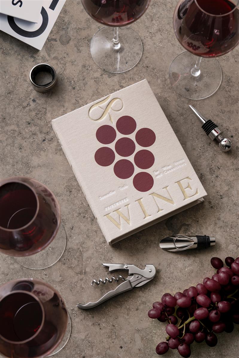 PRINTWORKS Küchenutensilien THE ESSENTIALS -  WINE TOOLS beige | 15x3,5x19cm