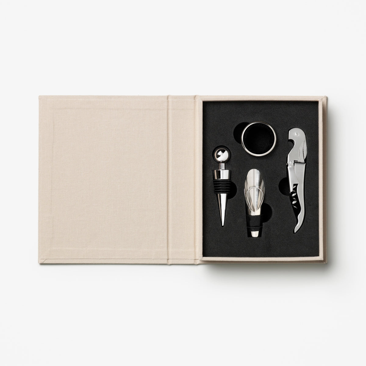 PRINTWORKS Küchenutensilien THE ESSENTIALS -  WINE TOOLS beige | 15x3,5x19cm