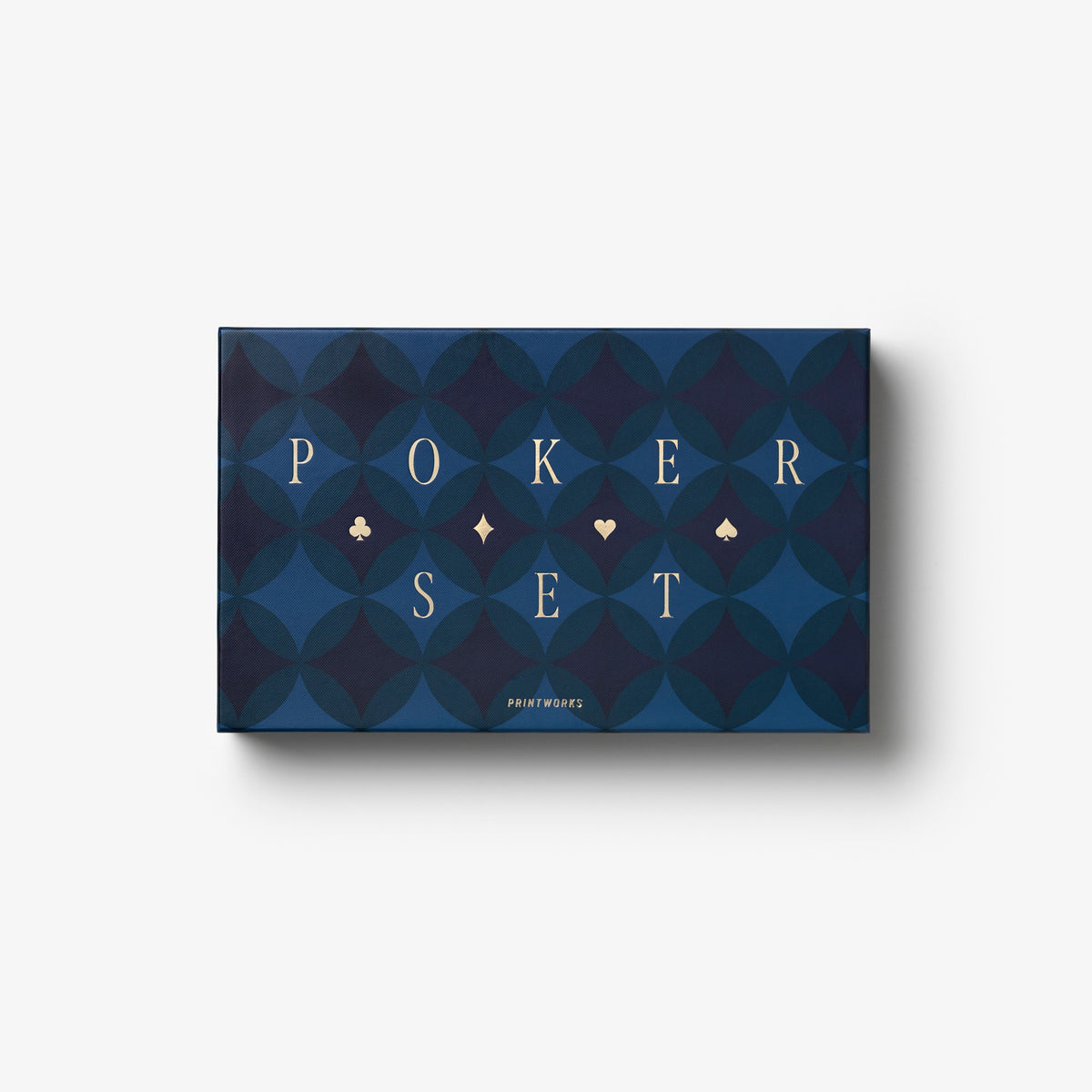 PRINTWORKS Kartenspiel CLASSIC - ART OF POKER blau | 22,5x6x36cm