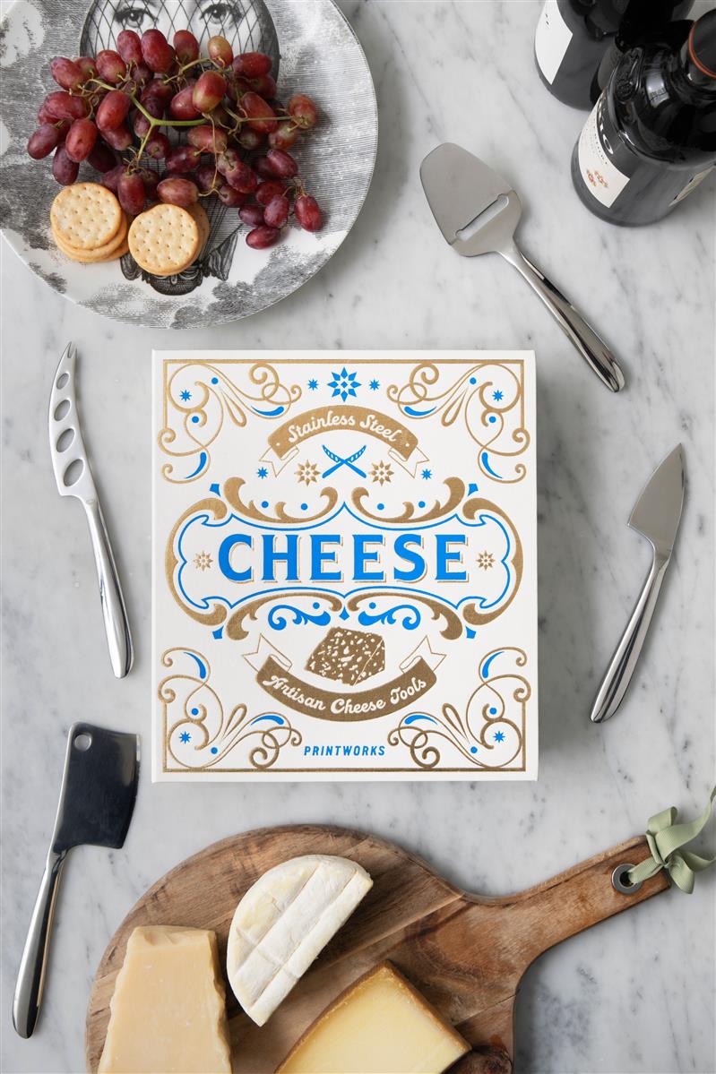 PRINTWORKS Küchenutensilien THE ESSENTIALS - CHEESE TOOLS LARGE creme | 26,8x24x5,3cm